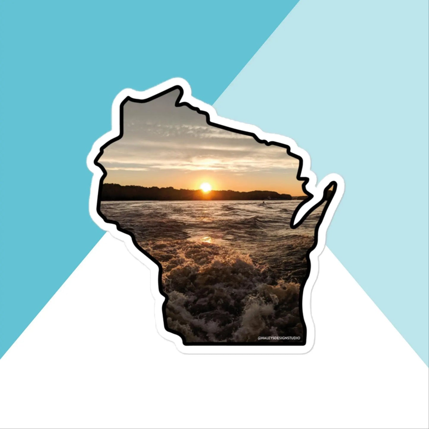 Wisconsin Sunset Vinyl Sticker North Owl Apparel