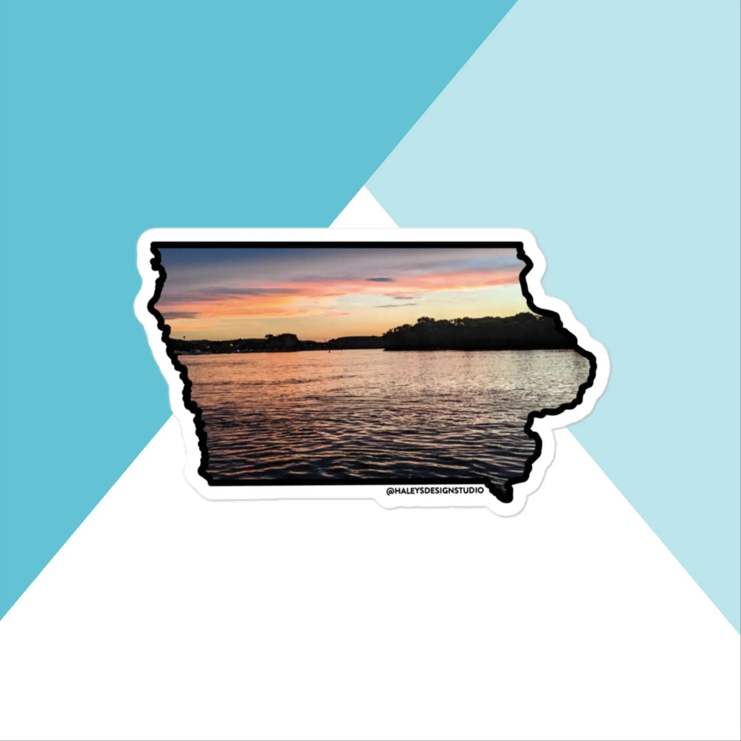 Iowa Sunset Vinyl Sticker North Owl Apparel