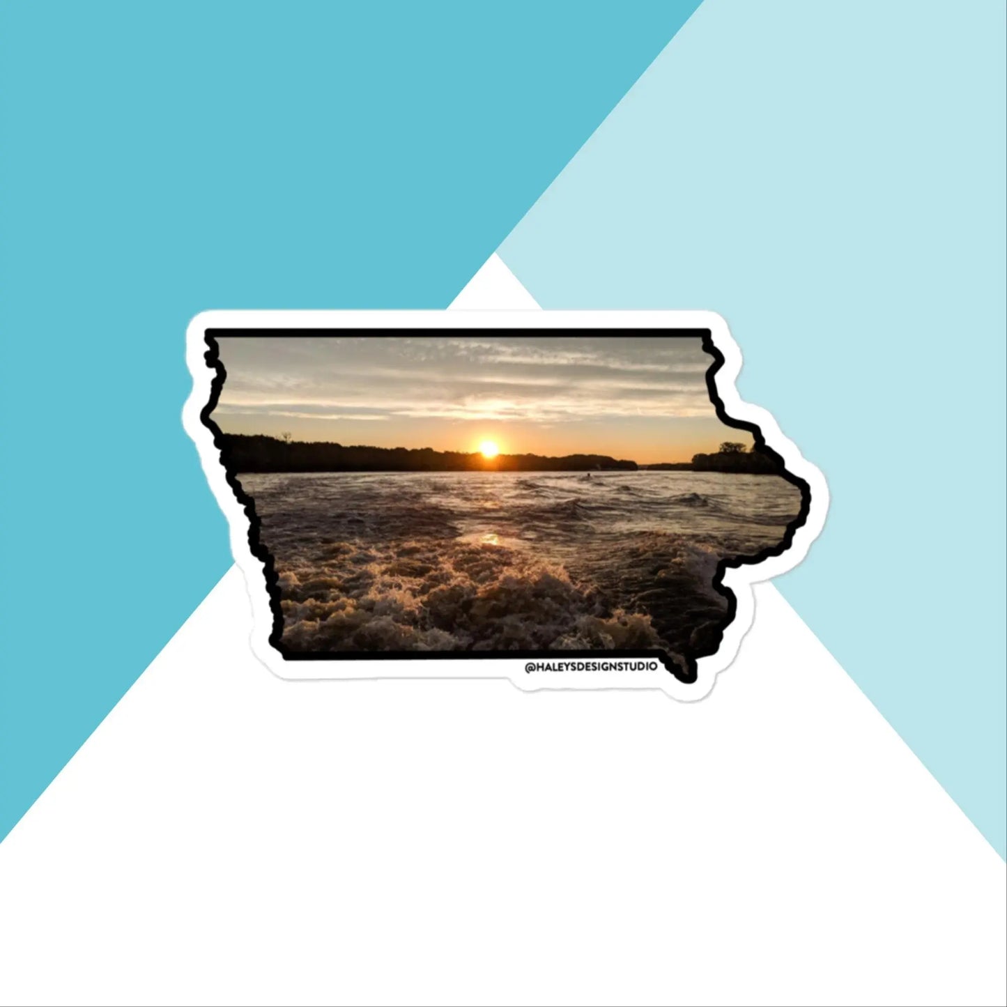 Iowa Sunset Vinyl Sticker North Owl Apparel