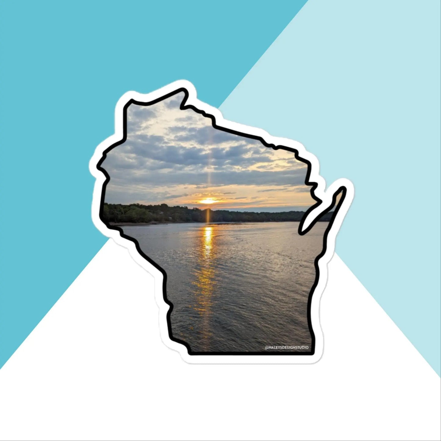 Wisconsin Sunset Vinyl Sticker North Owl Apparel