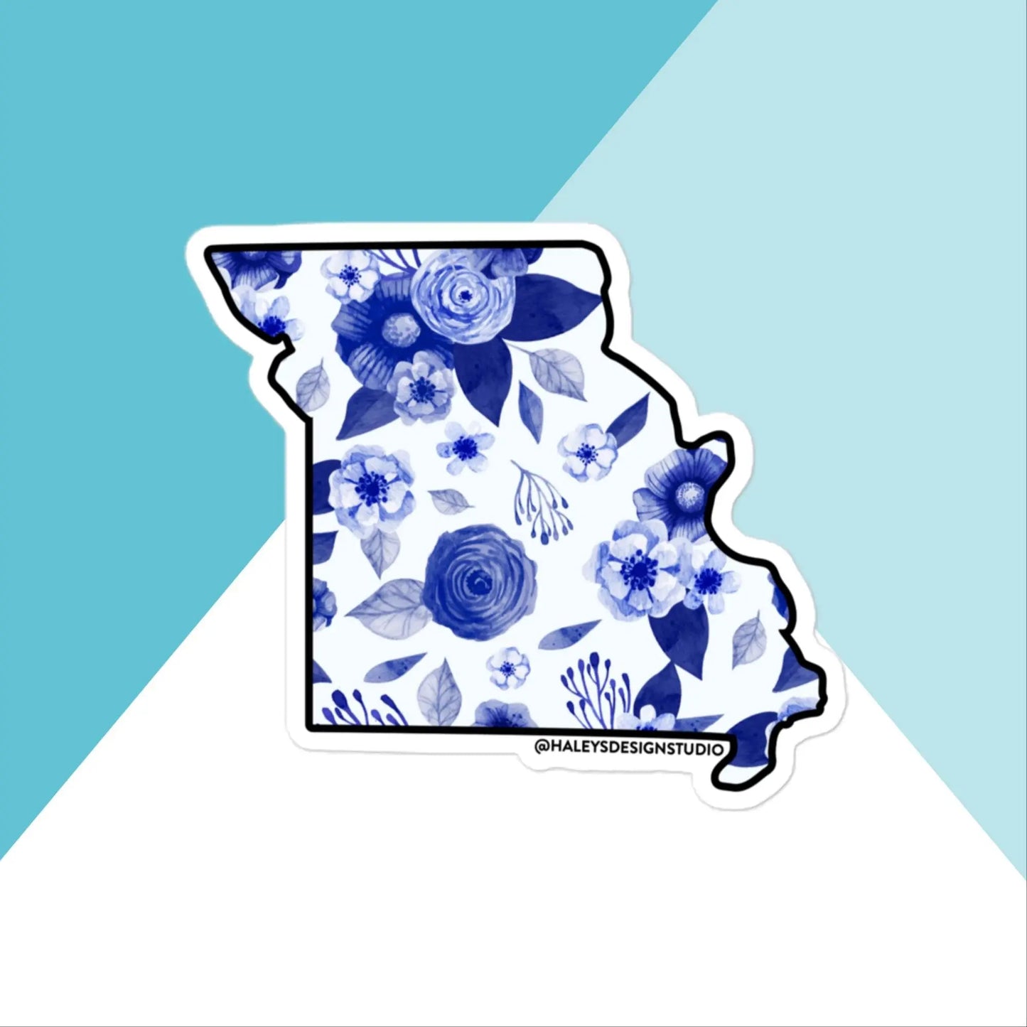 Missouri Watercolor Flowers Vinyl Sticker North Owl Apparel