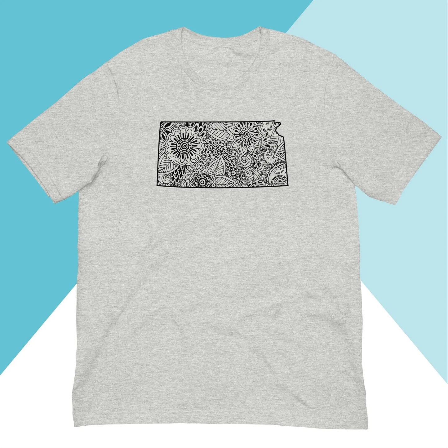 Kansas Floral Mandala Unisex Shirt North Owl Apparel