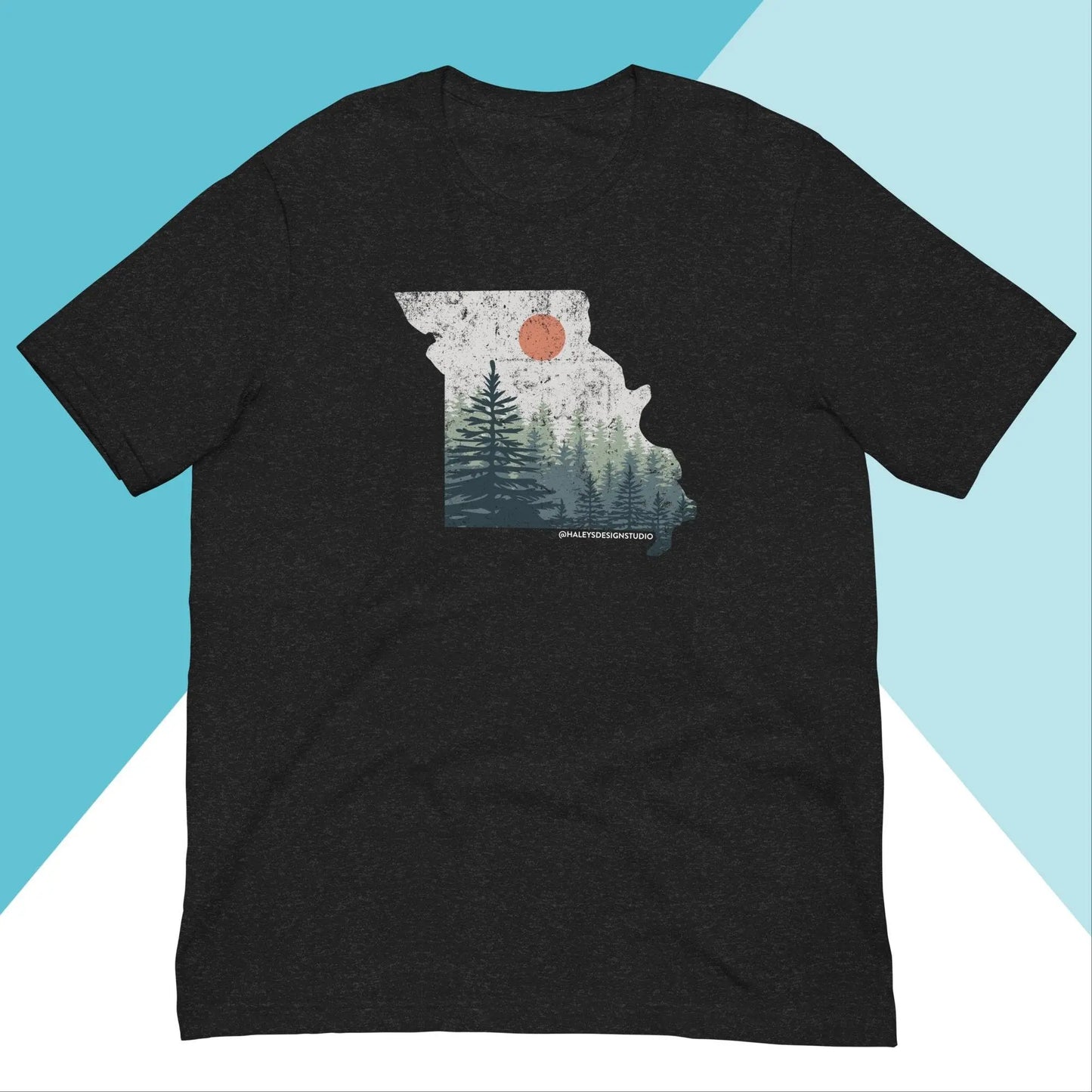 Missouri Distressed Pine Trees Unisex Shirt North Owl Apparel