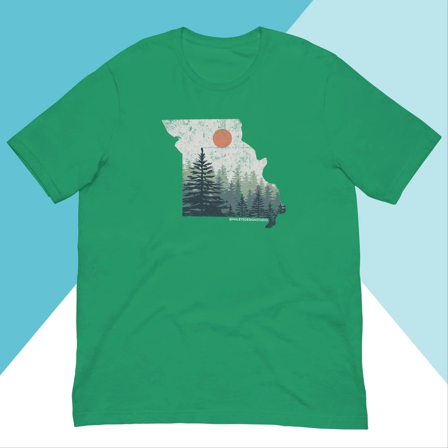 Missouri Distressed Pine Trees Unisex Shirt North Owl Apparel