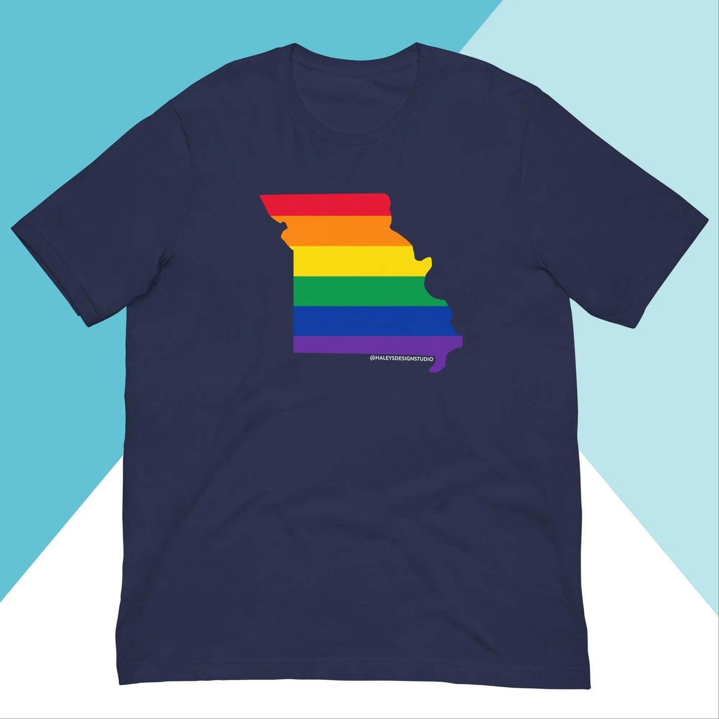 Missouri Pride Rainbow LGBTQIA+ Unisex Shirt North Owl Apparel