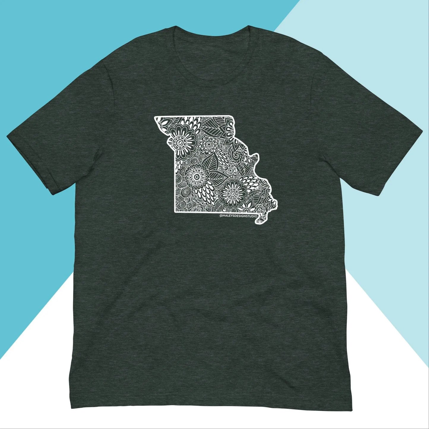 Missouri Floral Mandala Unisex Shirt North Owl Apparel
