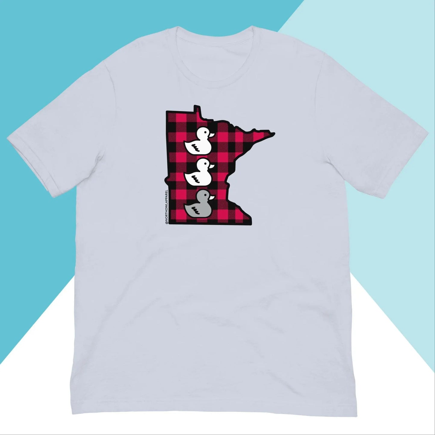 Duck Duck Grey Duck Minnesota Buffalo Plaid Unisex Shirt North Owl Apparel