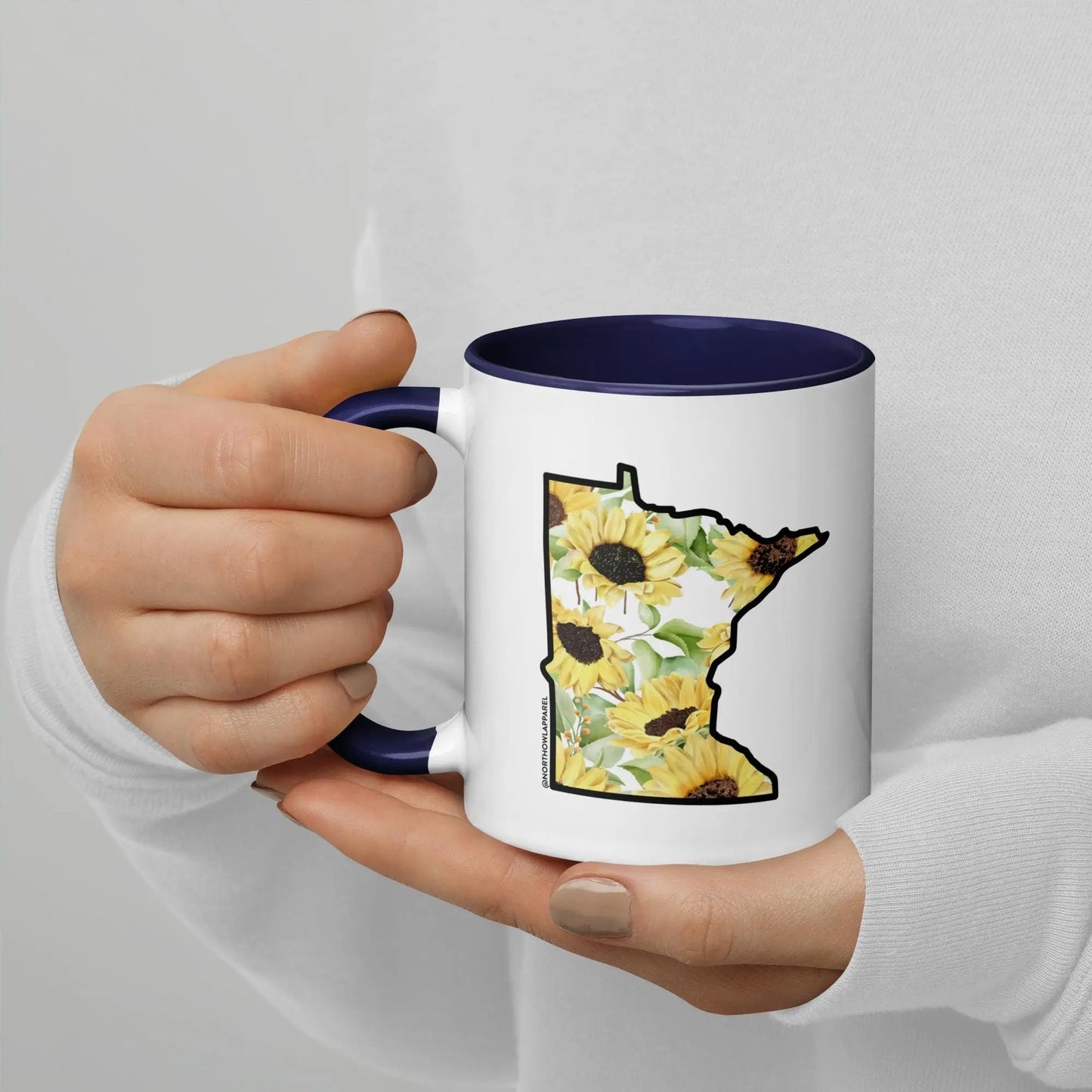 Watercolor Sunflower Minnesota Mug North Owl Apparel