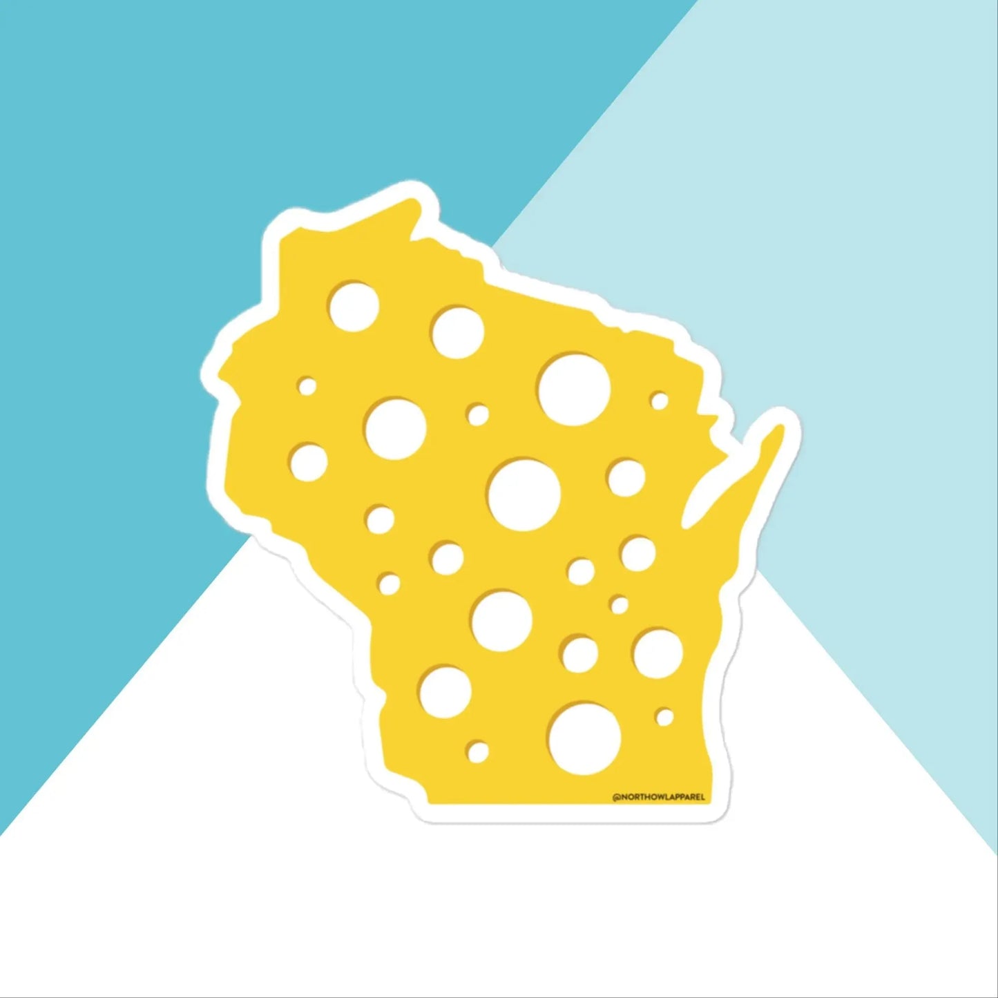 Wisconsin Cheese Vinyl Sticker North Owl Apparel