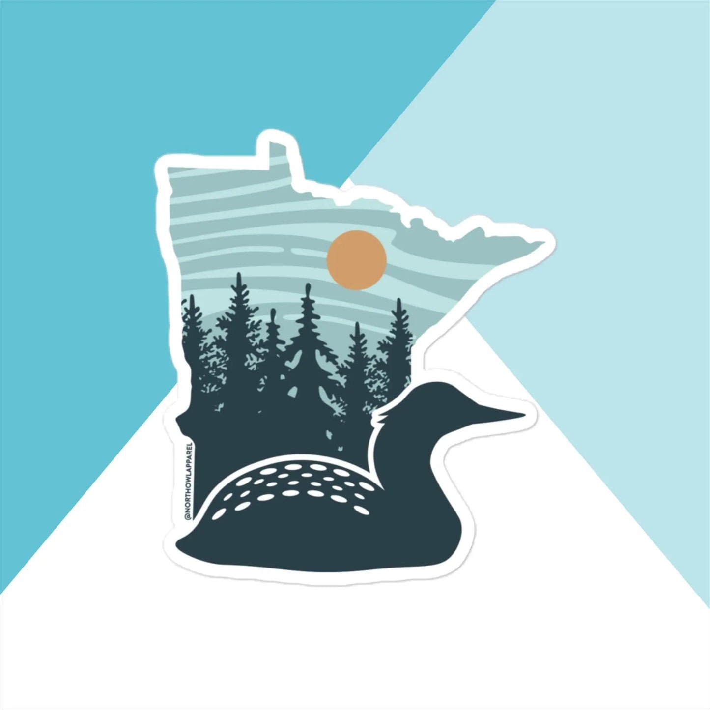 Minnnesota Loon Vinyl Sticker North Owl Apparel