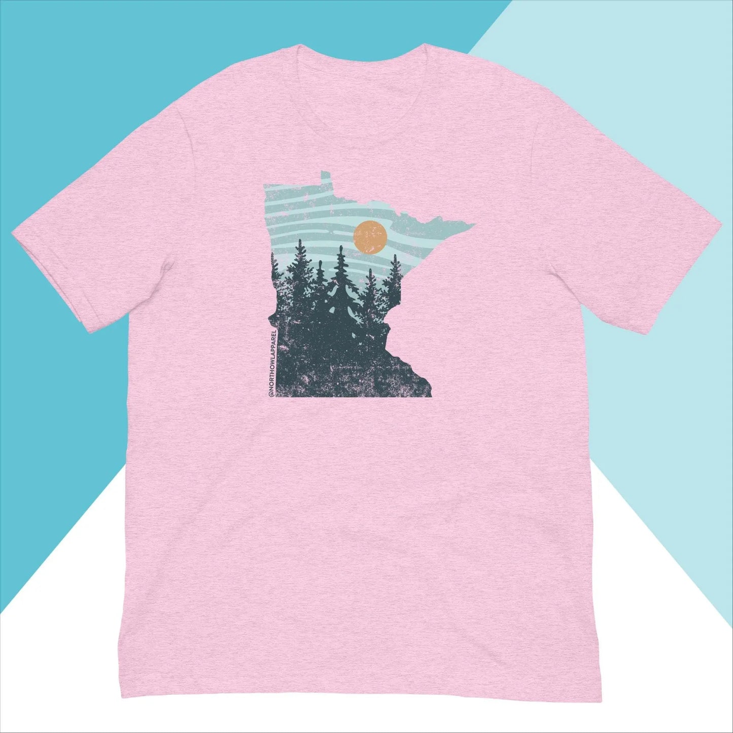 Minnesota Pastel Pine Trees Unisex Shirt North Owl Apparel