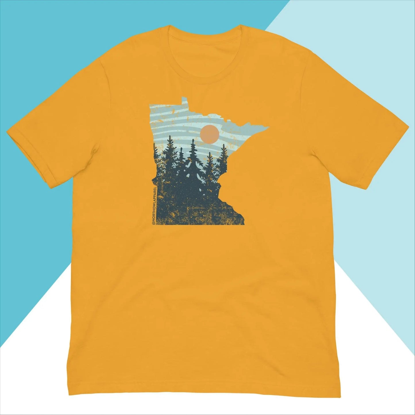 Minnesota Pastel Pine Trees Unisex Shirt North Owl Apparel