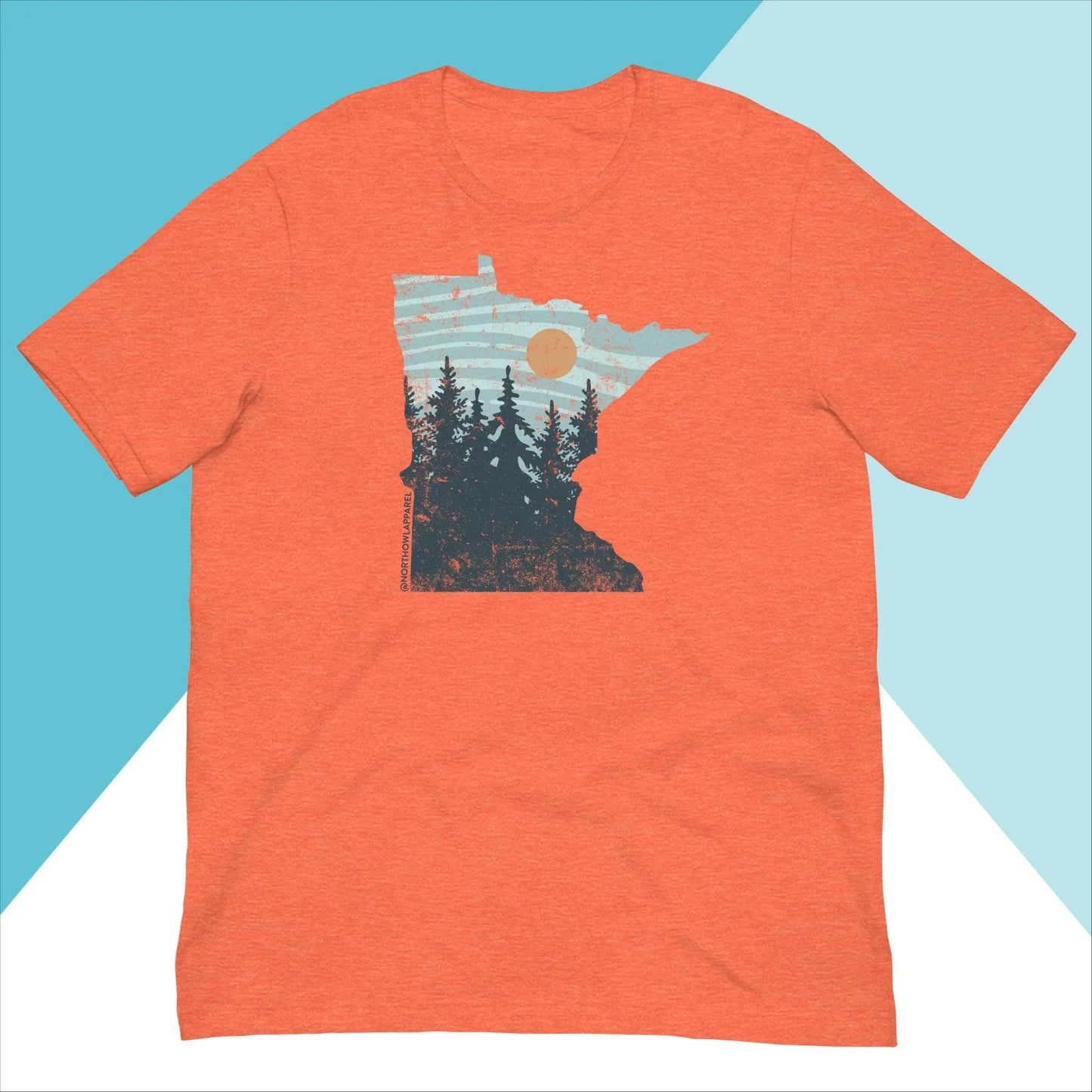 Minnesota Pastel Pine Trees Unisex Shirt North Owl Apparel