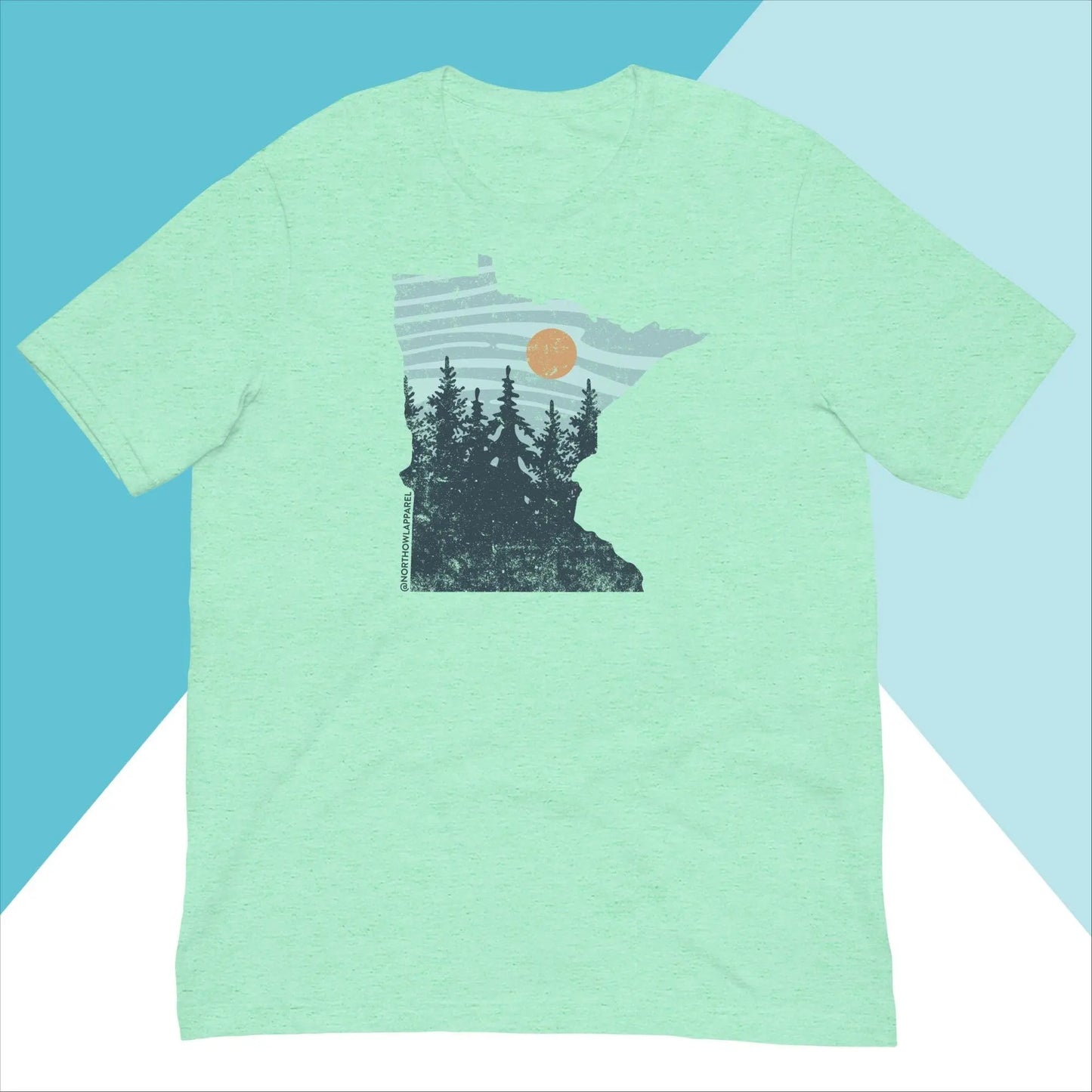 Minnesota Pastel Pine Trees Unisex Shirt North Owl Apparel