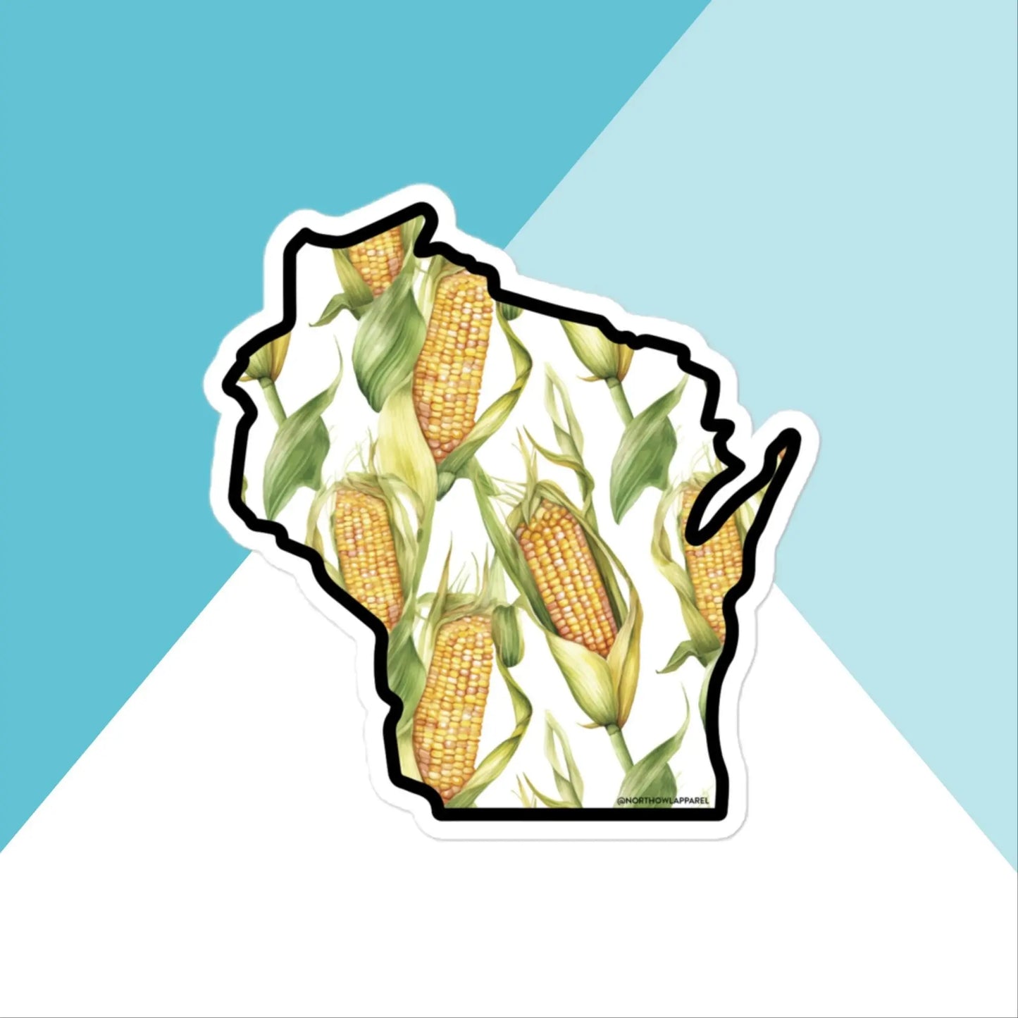 Wisconsin Sweet Corn Cob Vinyl Sticker North Owl Apparel