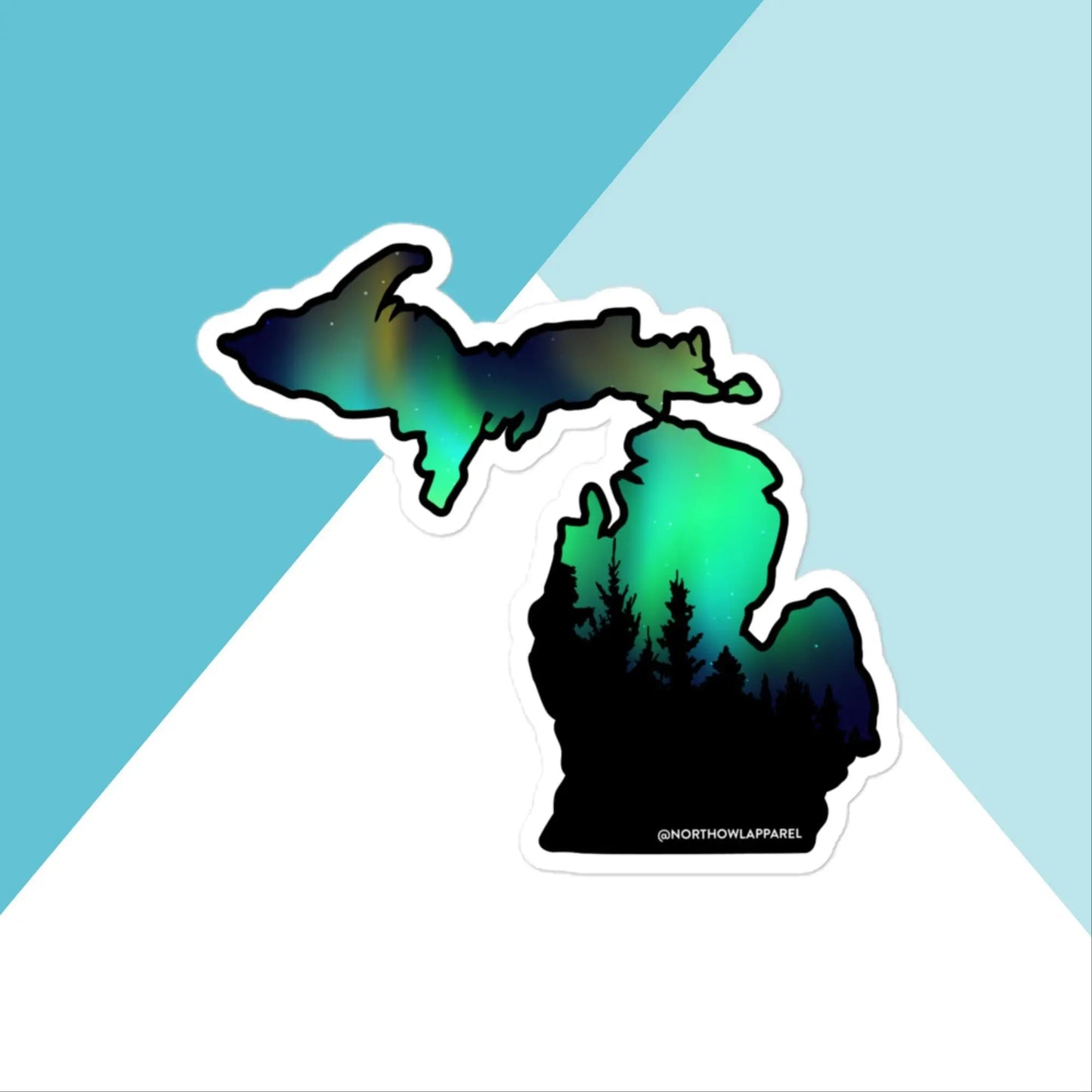Michigan Northern Lights Vinyl Sticker North Owl Apparel