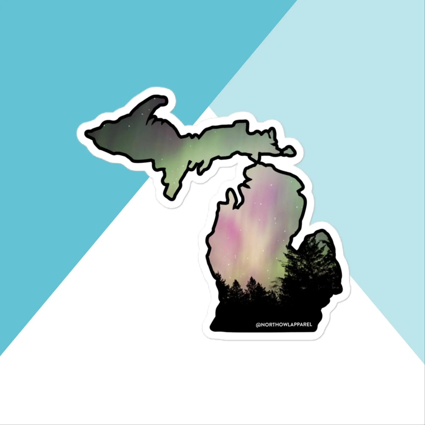 Michigan Northern Lights Vinyl Sticker North Owl Apparel