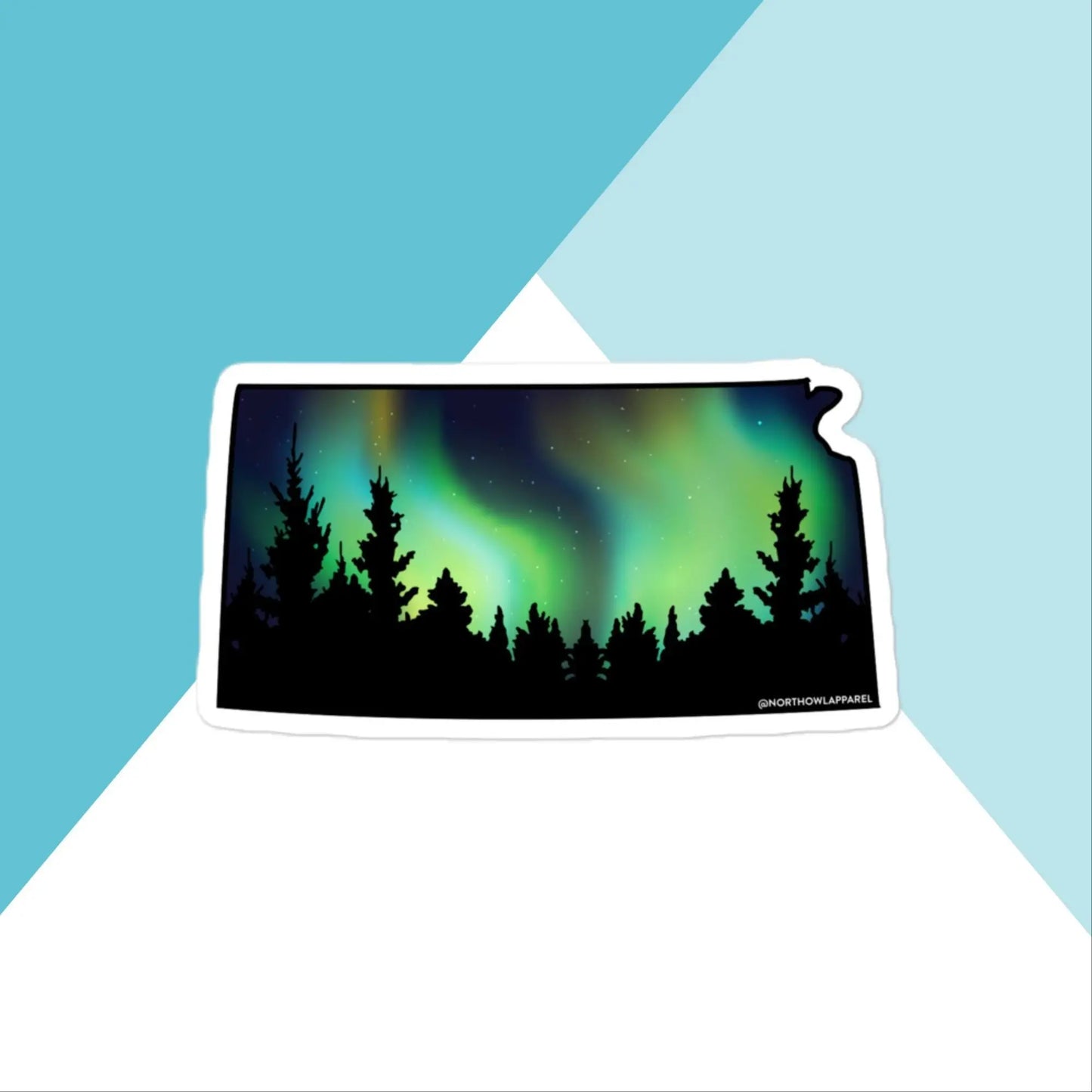 Kansas Northern Lights Vinyl Sticker North Owl Apparel