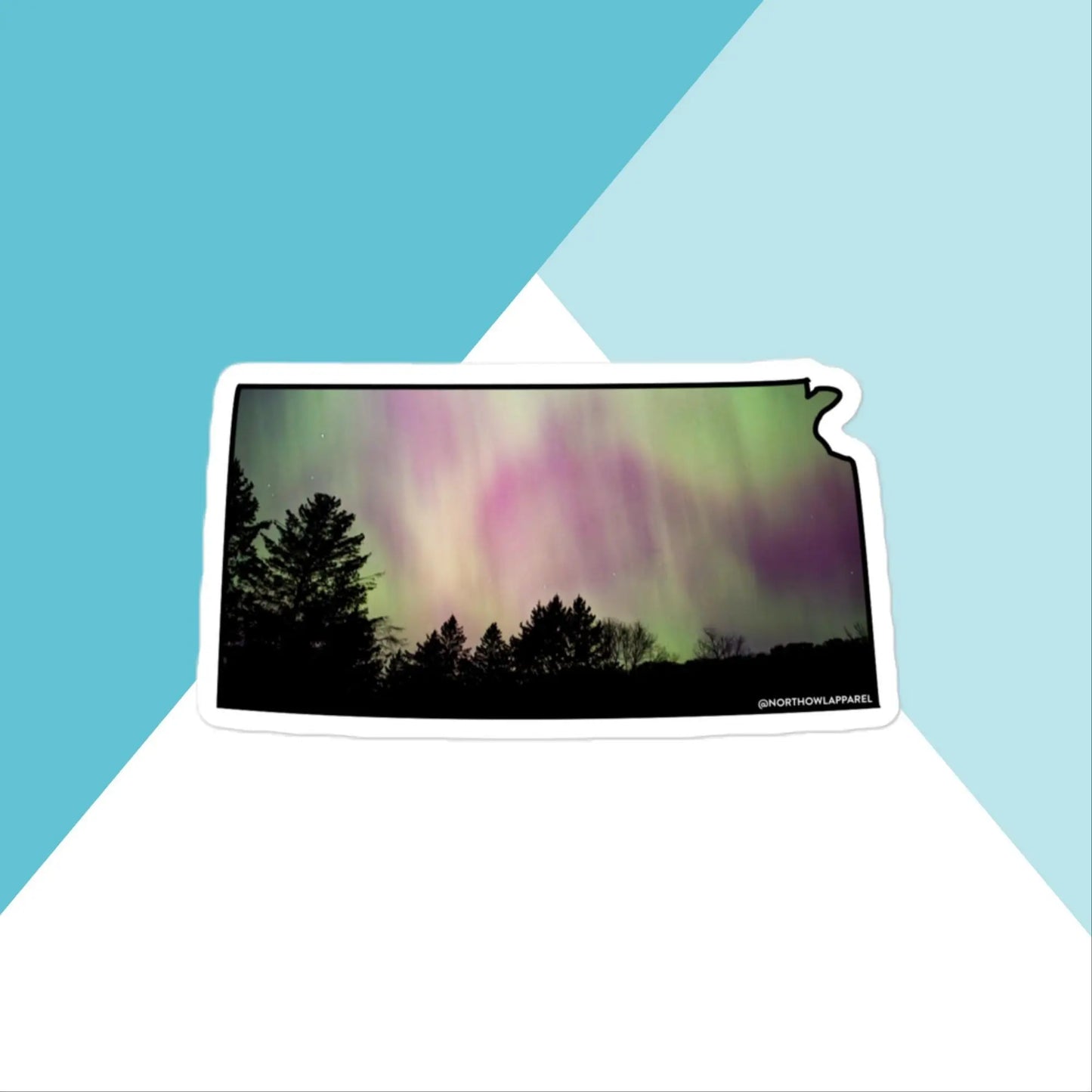 Kansas Northern Lights Vinyl Sticker North Owl Apparel