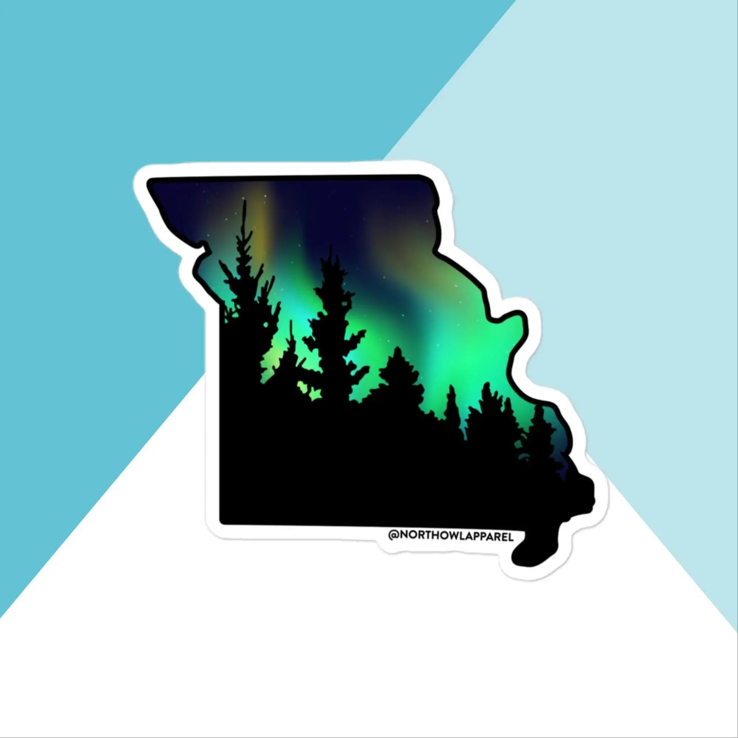 Missouri Northern Lights Vinyl Sticker North Owl Apparel