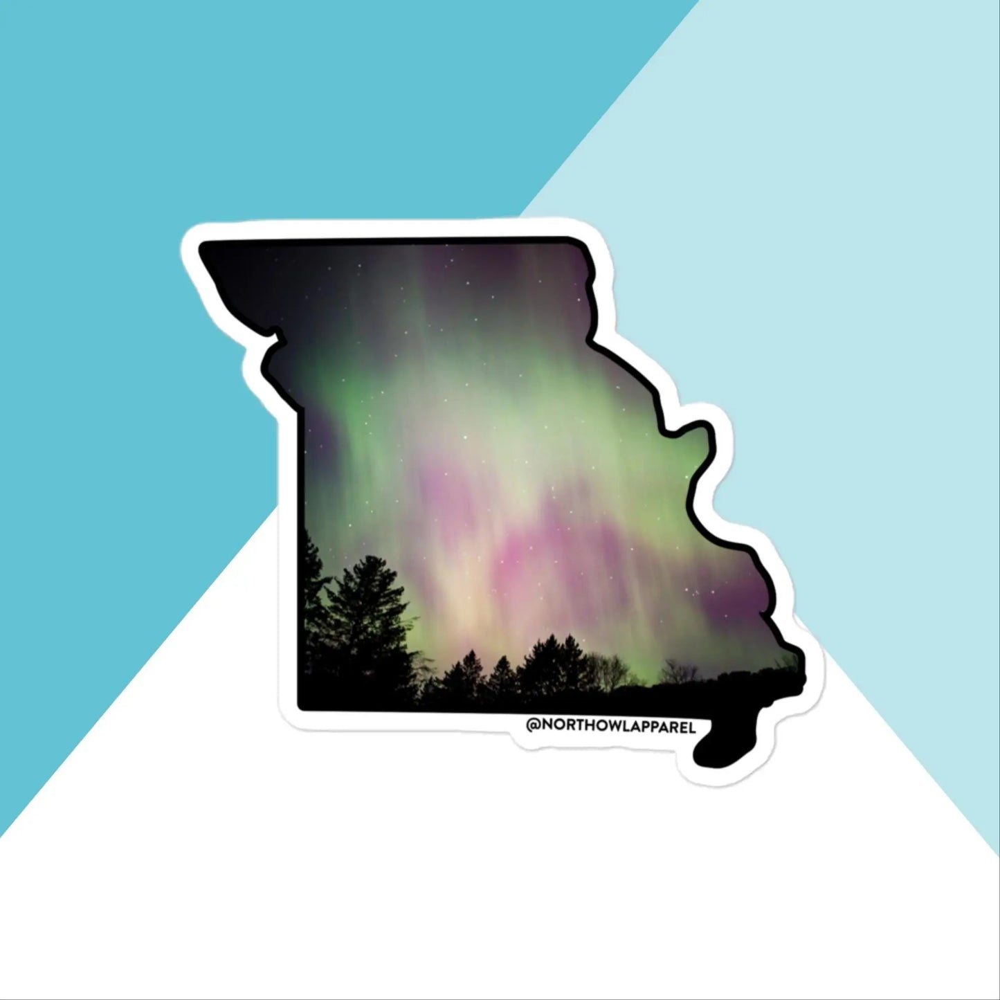 Missouri Northern Lights Vinyl Sticker North Owl Apparel