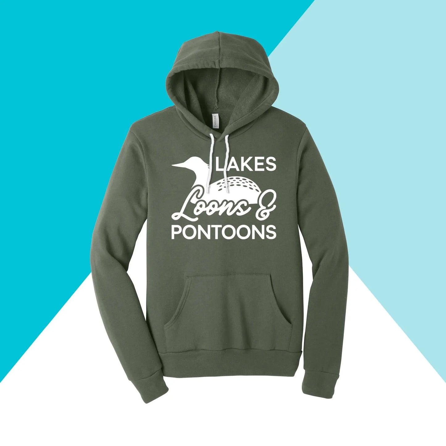 Lakes, Loons, & Pontoons Unisex Hoodie North Owl Apparel