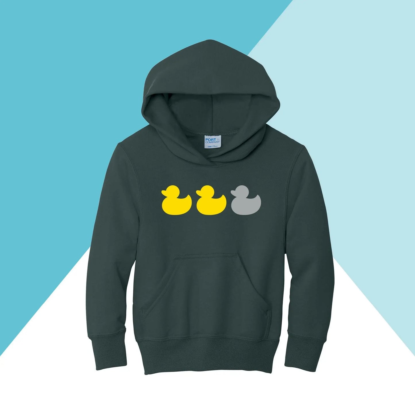 Duck Duck Grey Duck Youth Hoodie Sweatshirt North Owl Apparel