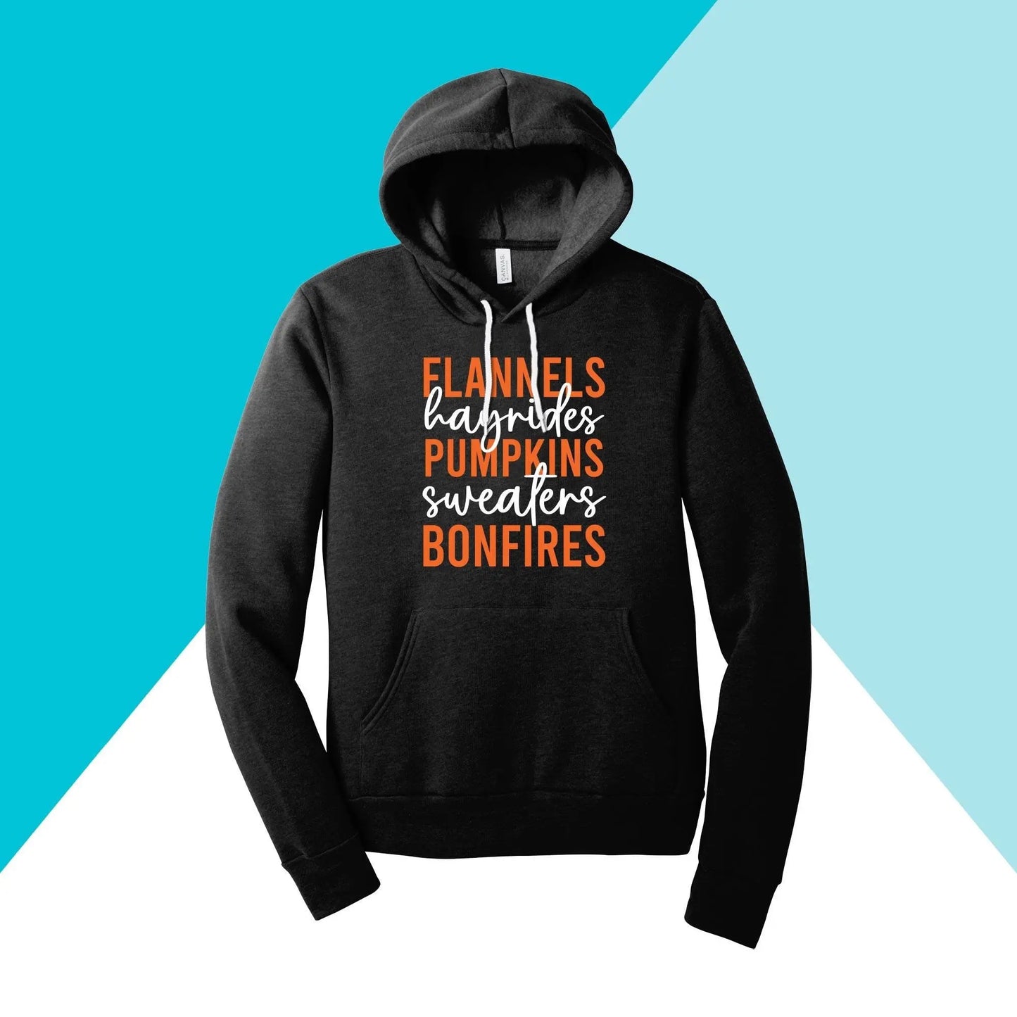 Flannels, Hayrides, Pumpkins, Sweaters, Bonfires Hoodie Sweatshirt North Owl Apparel
