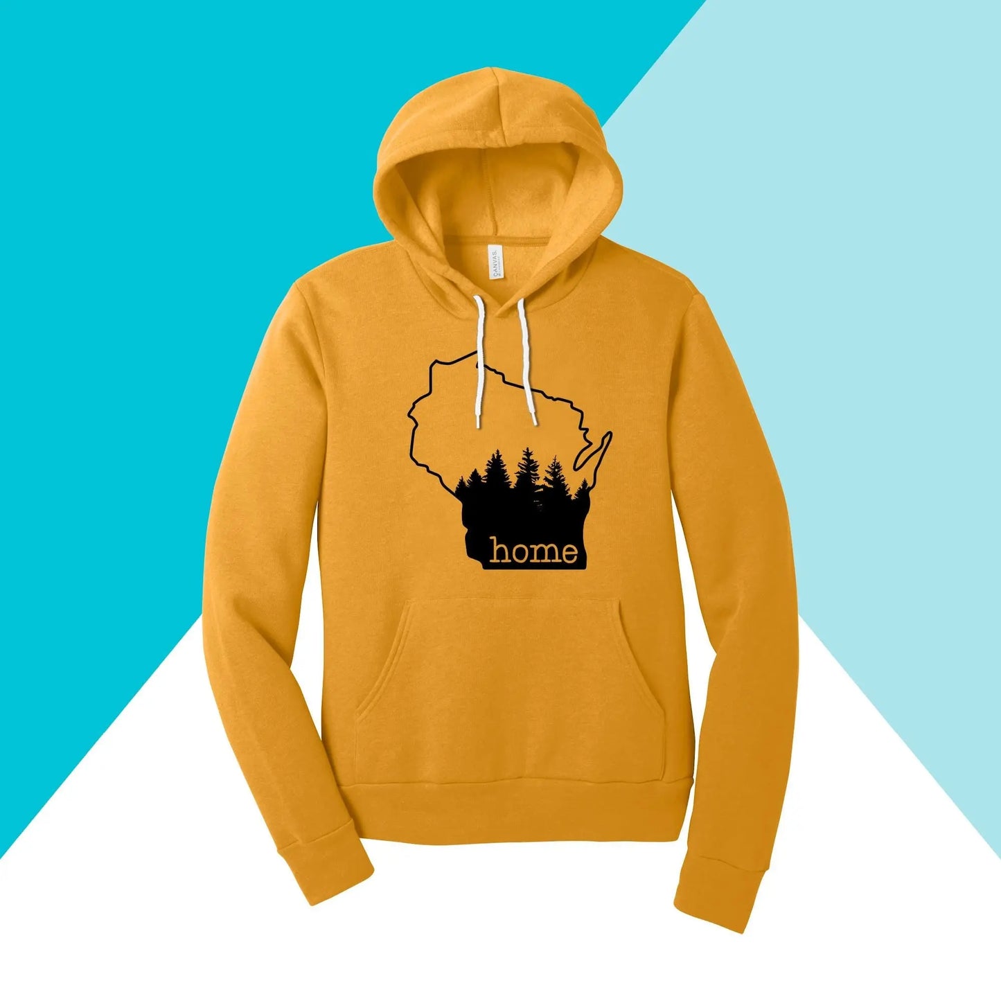 Wisconsin Home Pine Trees Unisex Hoodie Sweatshirt North Owl Apparel