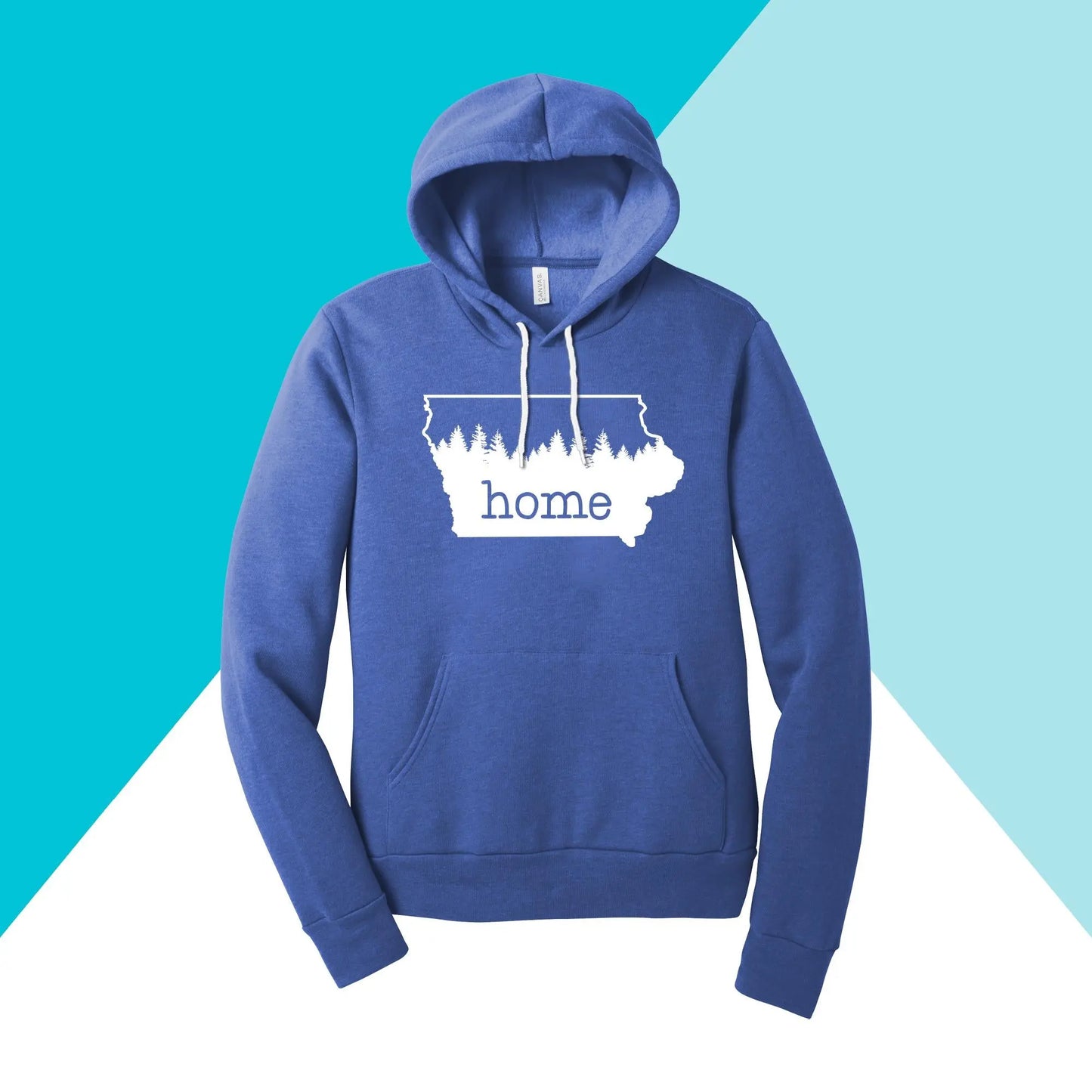 Iowa Home Pine Trees Unisex Hoodie North Owl Apparel