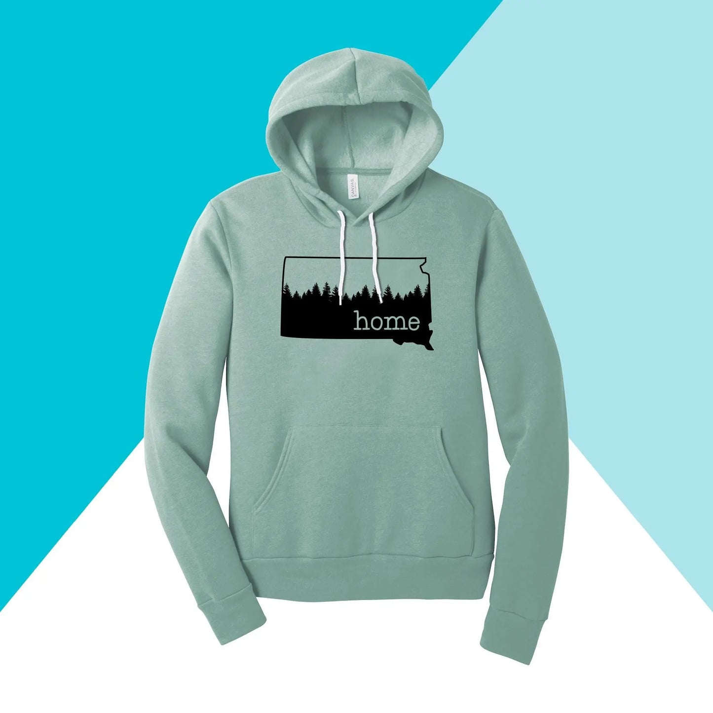 South Dakota Home Pine Trees Unisex Hoodie North Owl Apparel