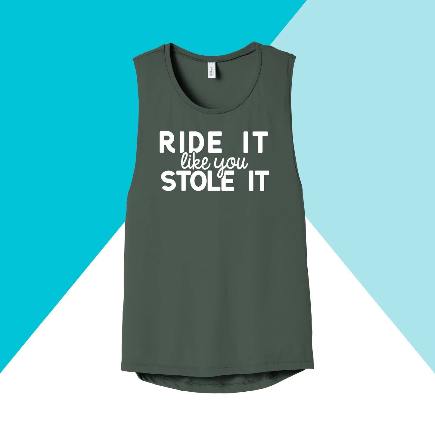 Ride It Like You Stole It Women's Light Weight Women's Muscle Tank Top North Owl Apparel