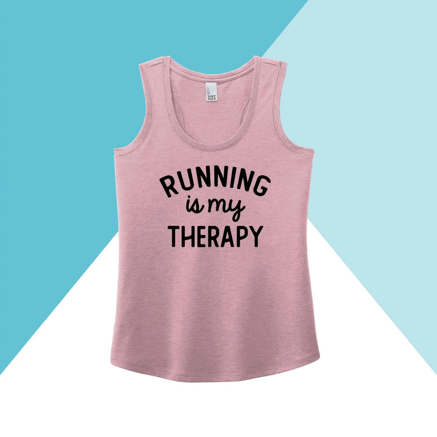 Running is My Therapy Women's Racerback Tank Top North Owl Apparel