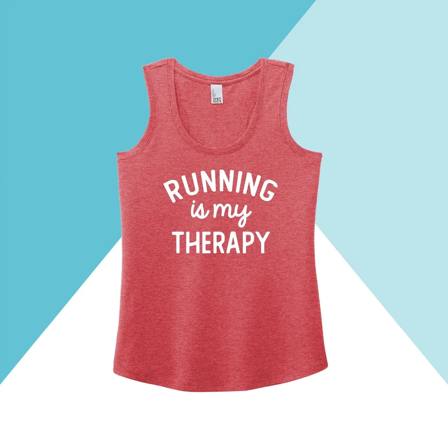 Running is My Therapy Women's Racerback Tank Top North Owl Apparel