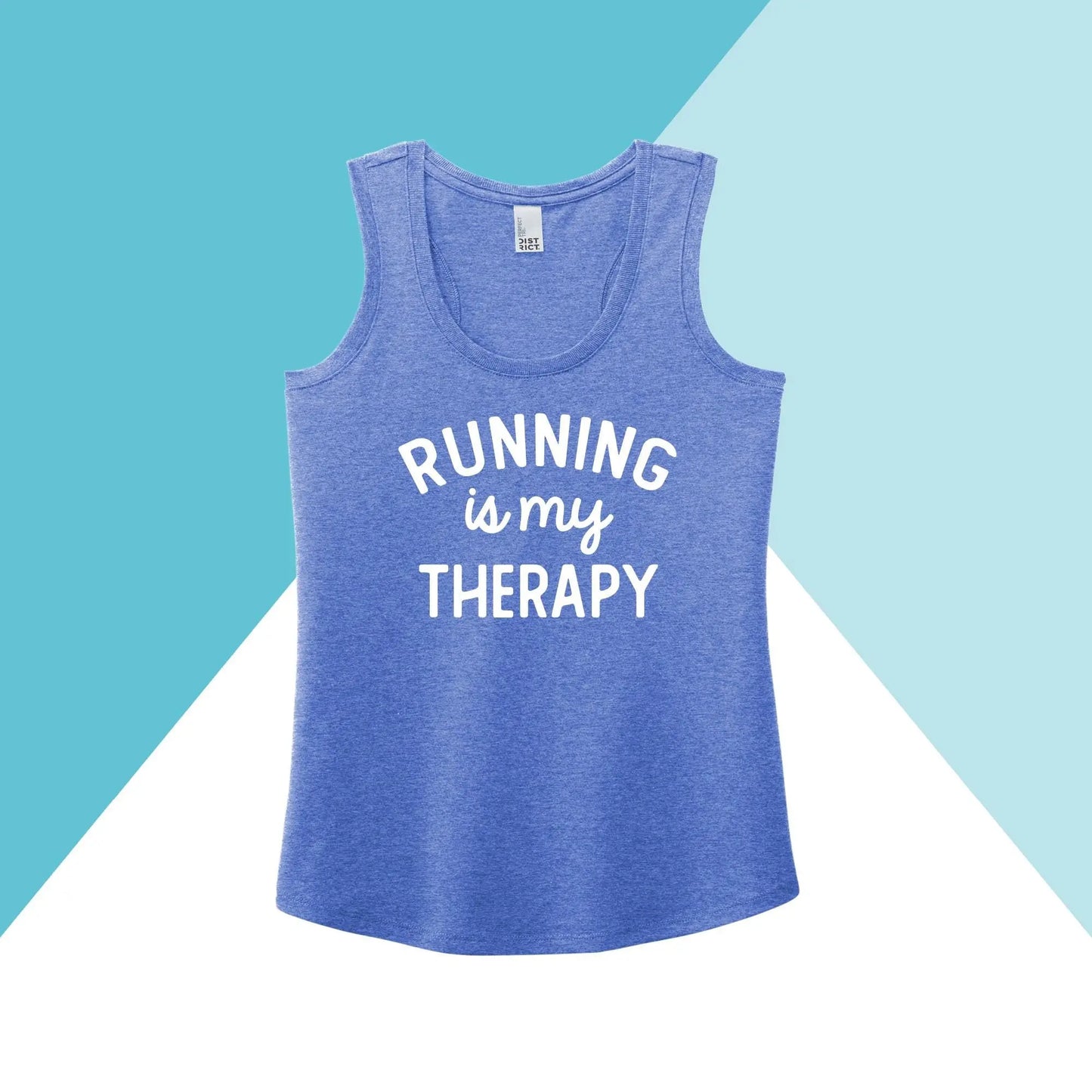 Running is My Therapy Women's Racerback Tank Top North Owl Apparel