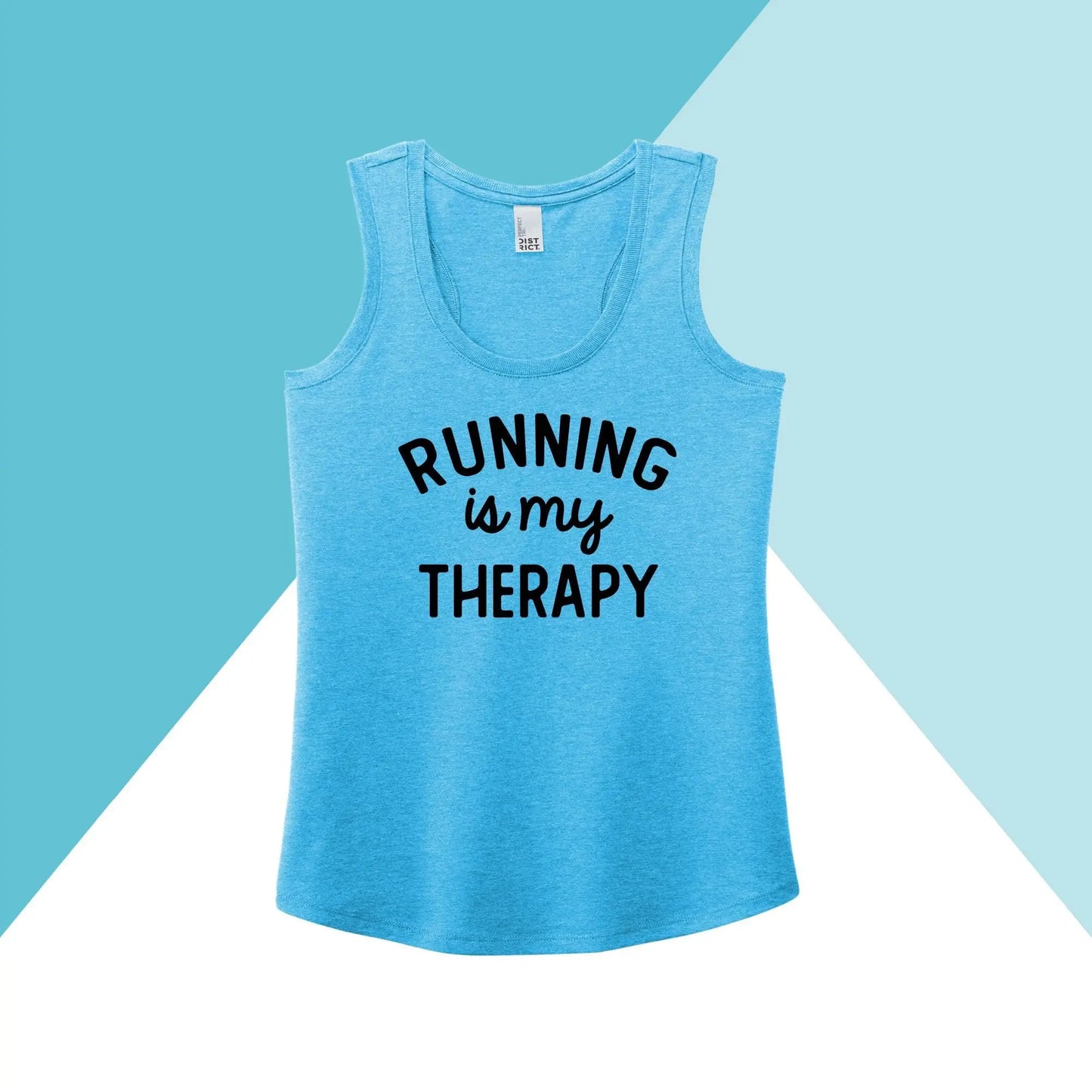 Running is My Therapy Women's Racerback Tank Top North Owl Apparel