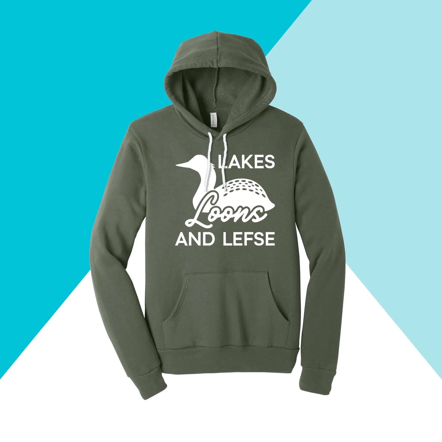 Lakes, Loons, & Lefse Unisex Hoodie North Owl Apparel