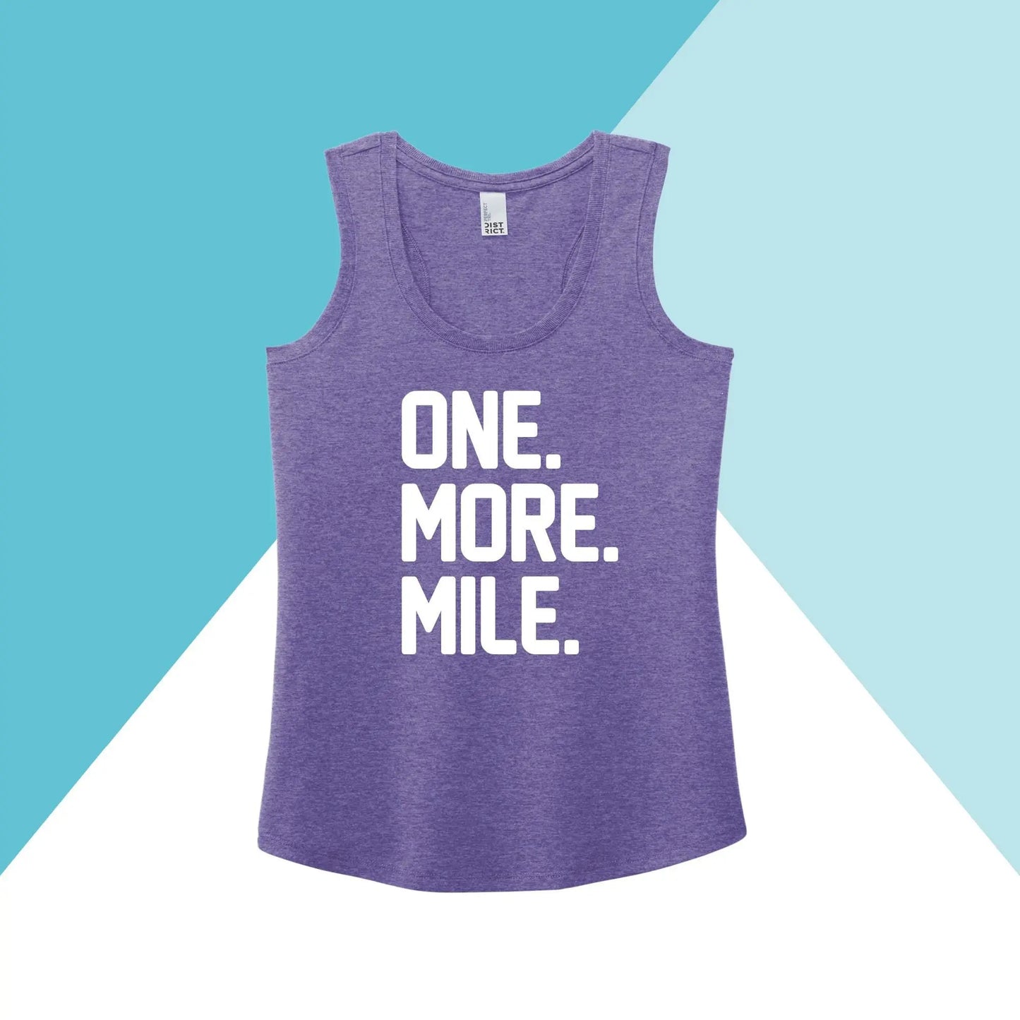 One More Mile Workout Women's Racerback Tank Top North Owl Apparel