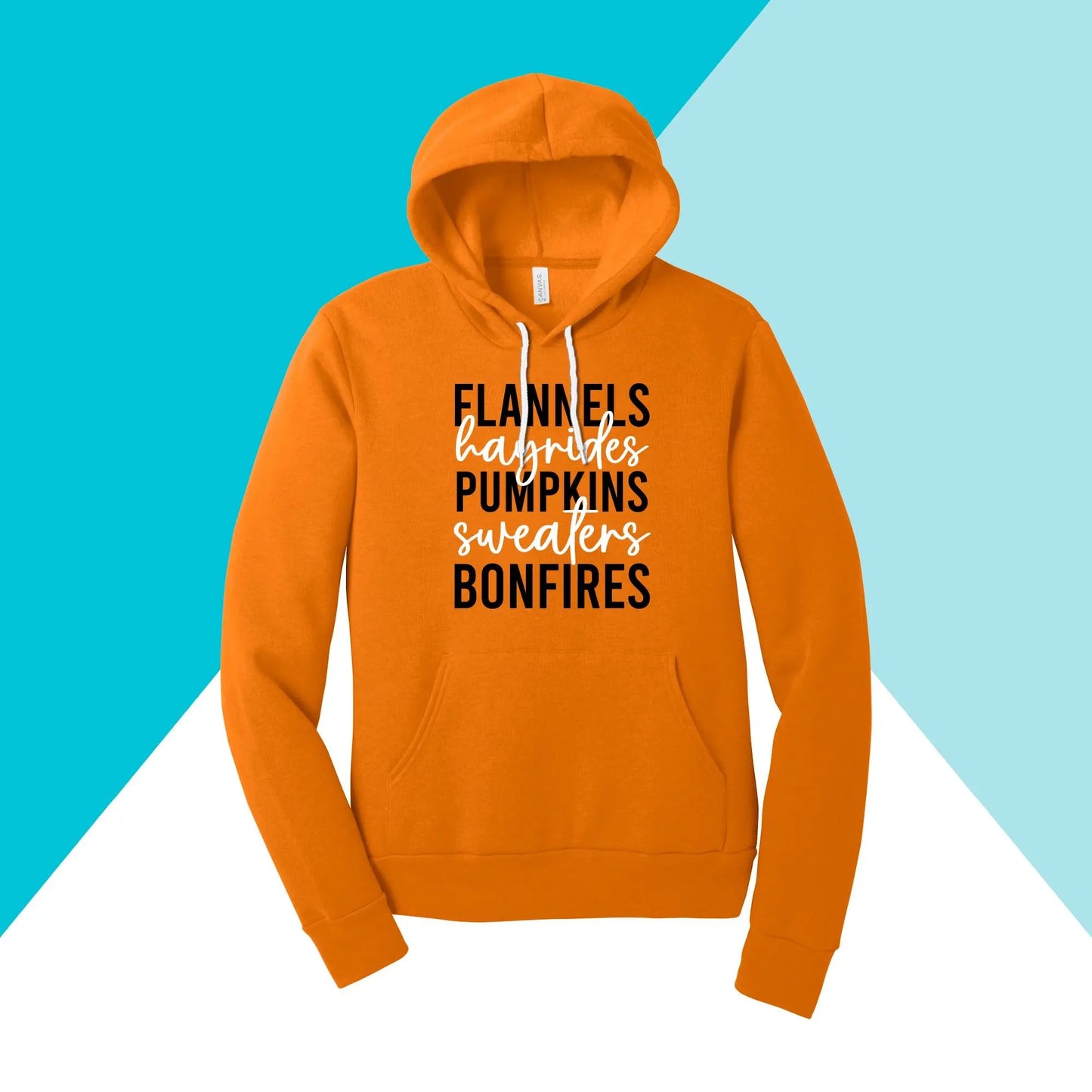 Flannels, Hayrides, Pumpkins, Sweaters, Bonfires Hoodie Sweatshirt North Owl Apparel
