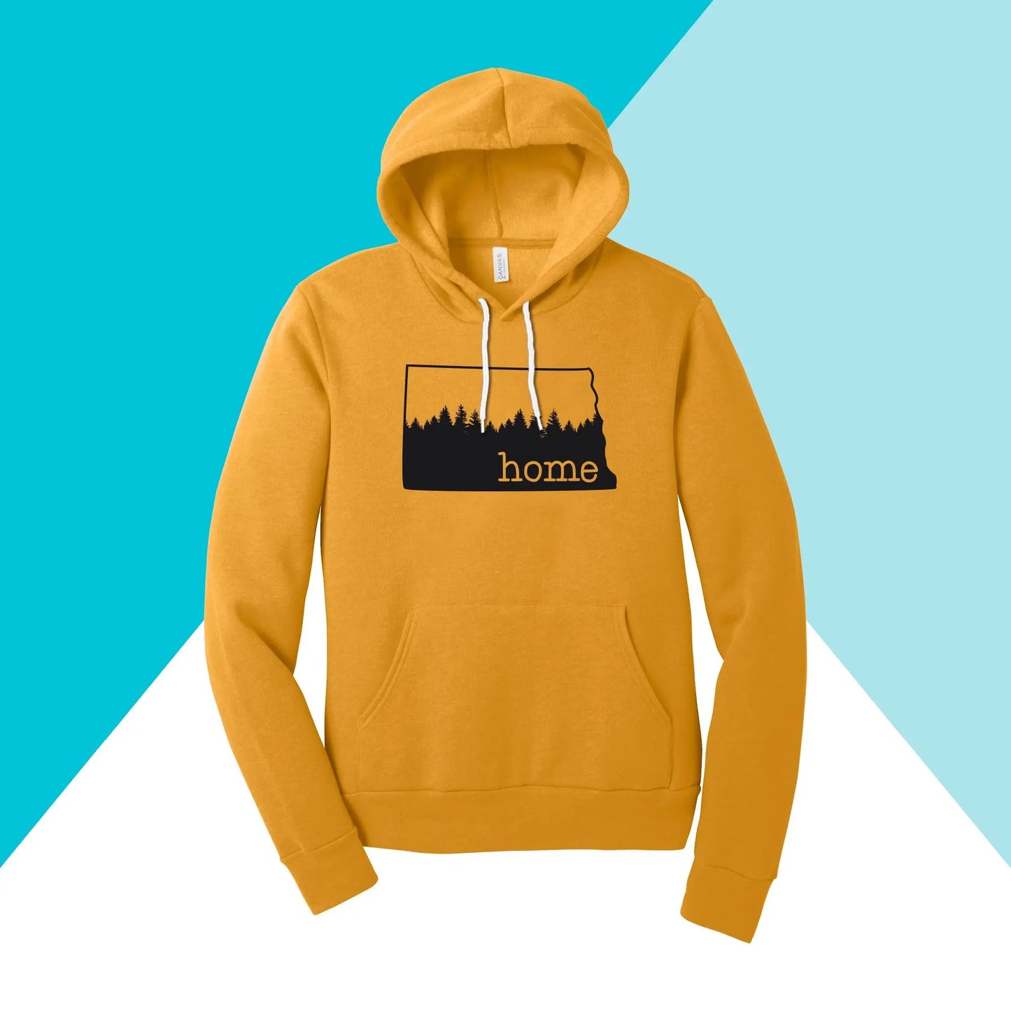 North Dakota Home Pine Trees Unisex Hoodie North Owl Apparel