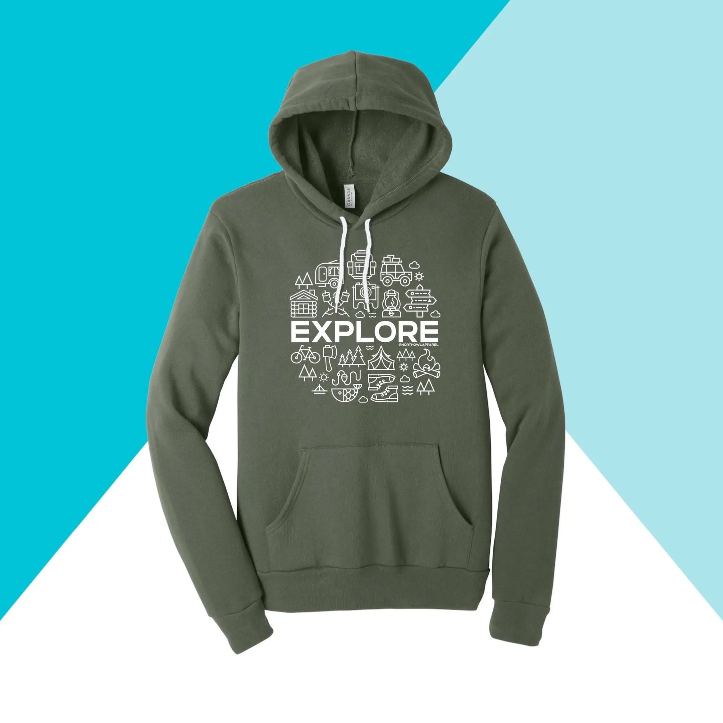 Explore Outdoors Camping Unisex Hoodie North Owl Apparel