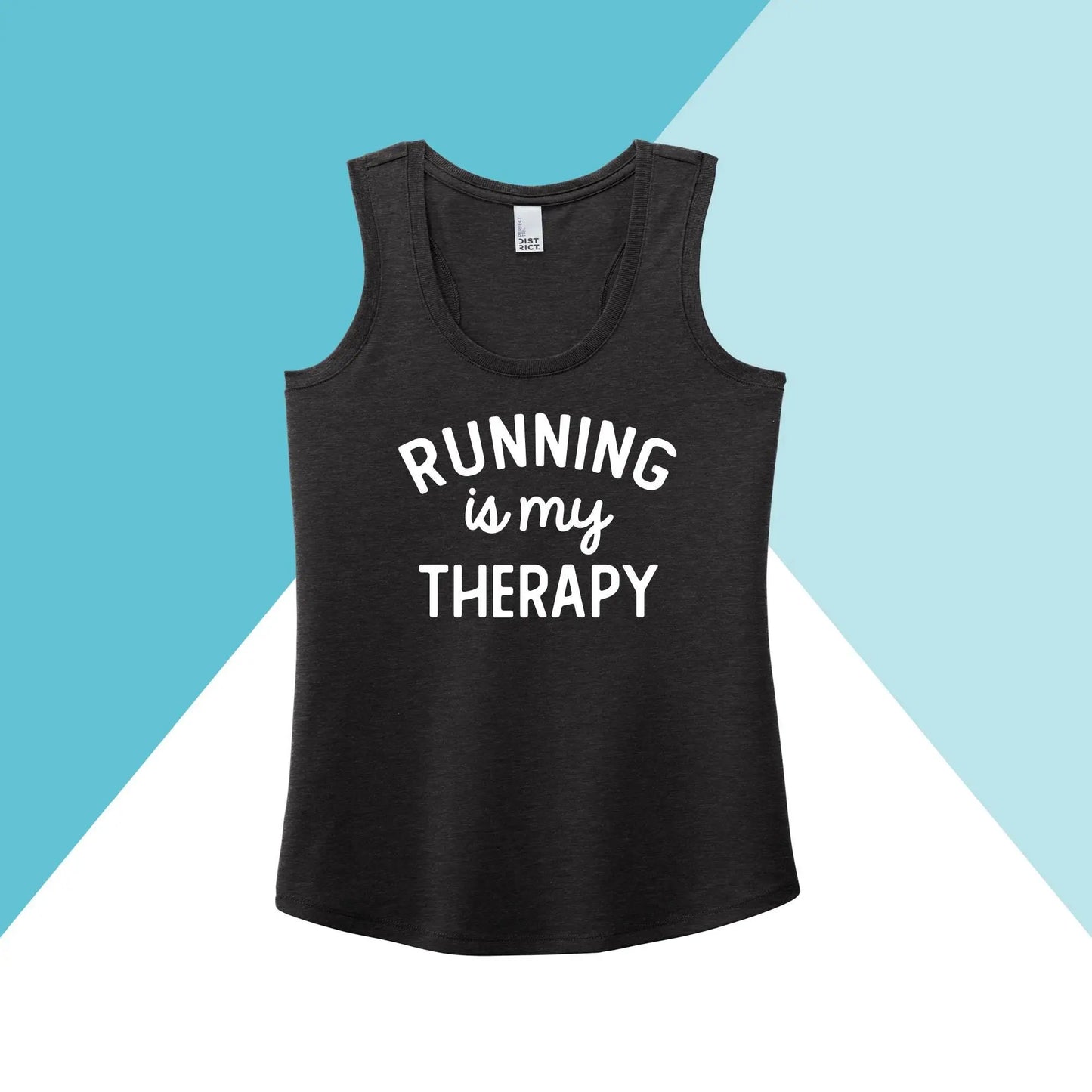 Running is My Therapy Women's Racerback Tank Top North Owl Apparel