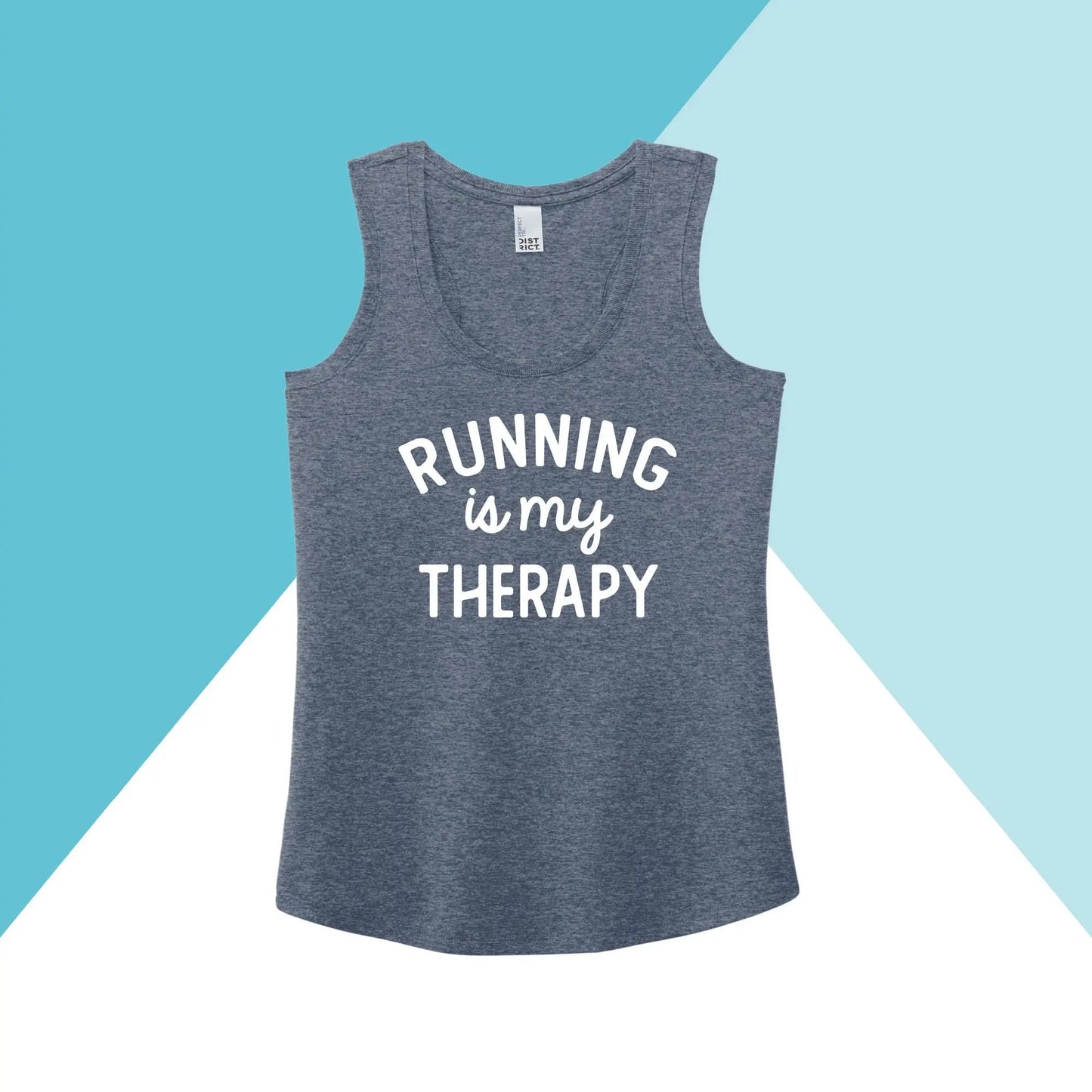 Running is My Therapy Women's Racerback Tank Top North Owl Apparel