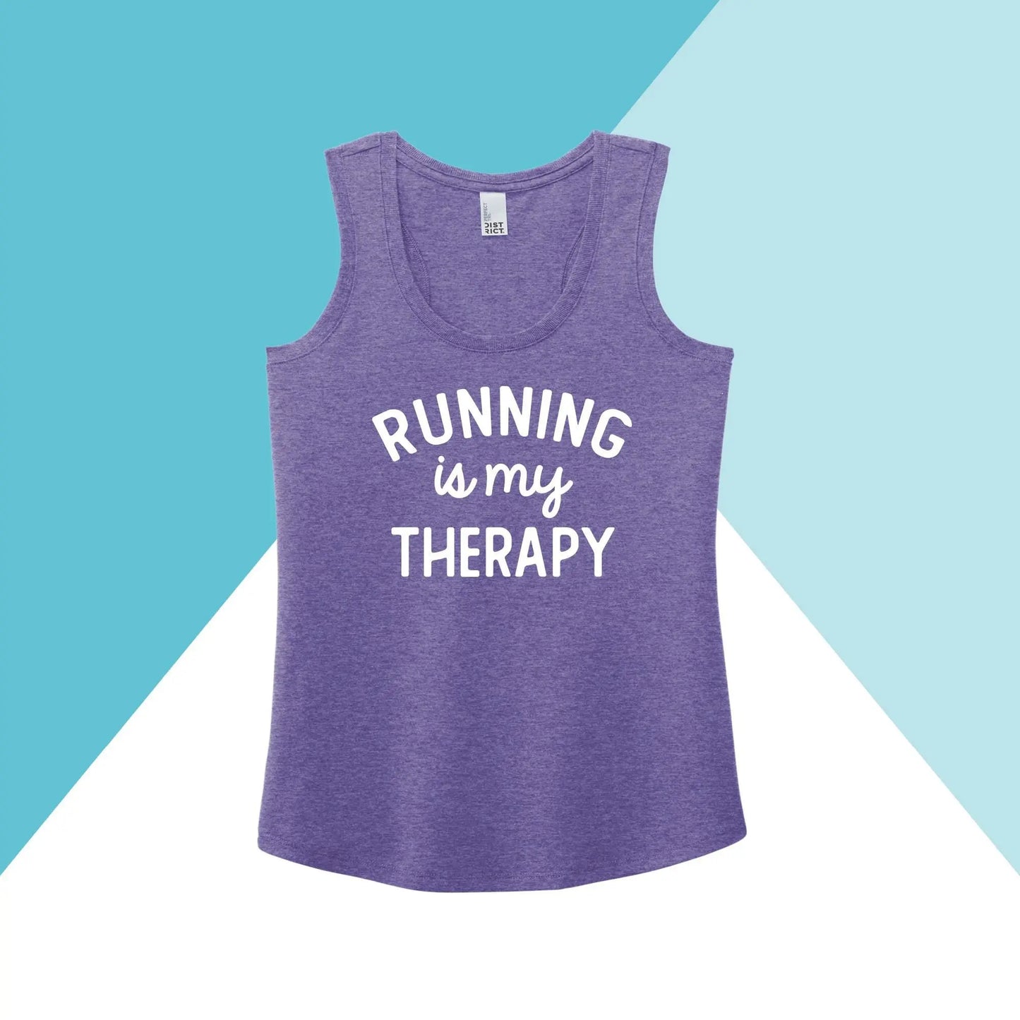 Running is My Therapy Women's Racerback Tank Top North Owl Apparel