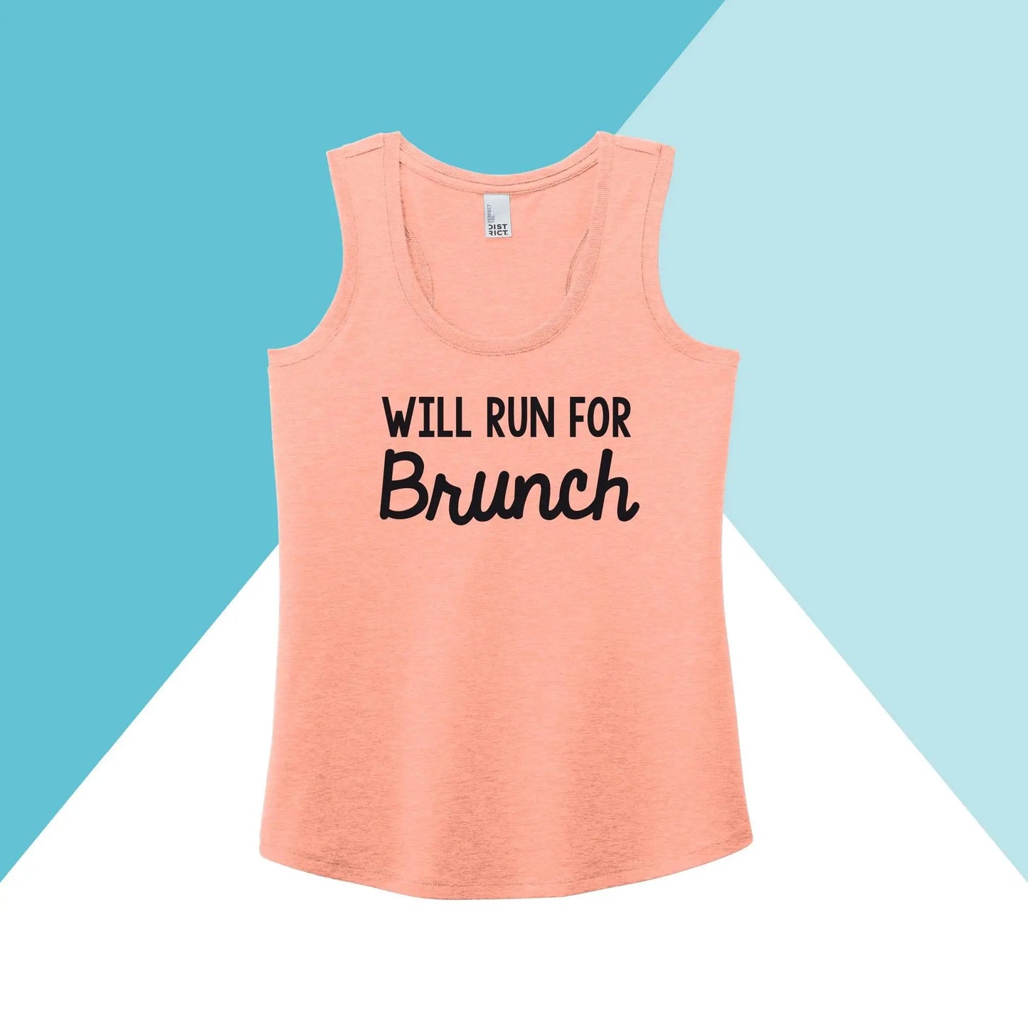 Will Run For Brunch Women's Racerback Tank Top North Owl Apparel