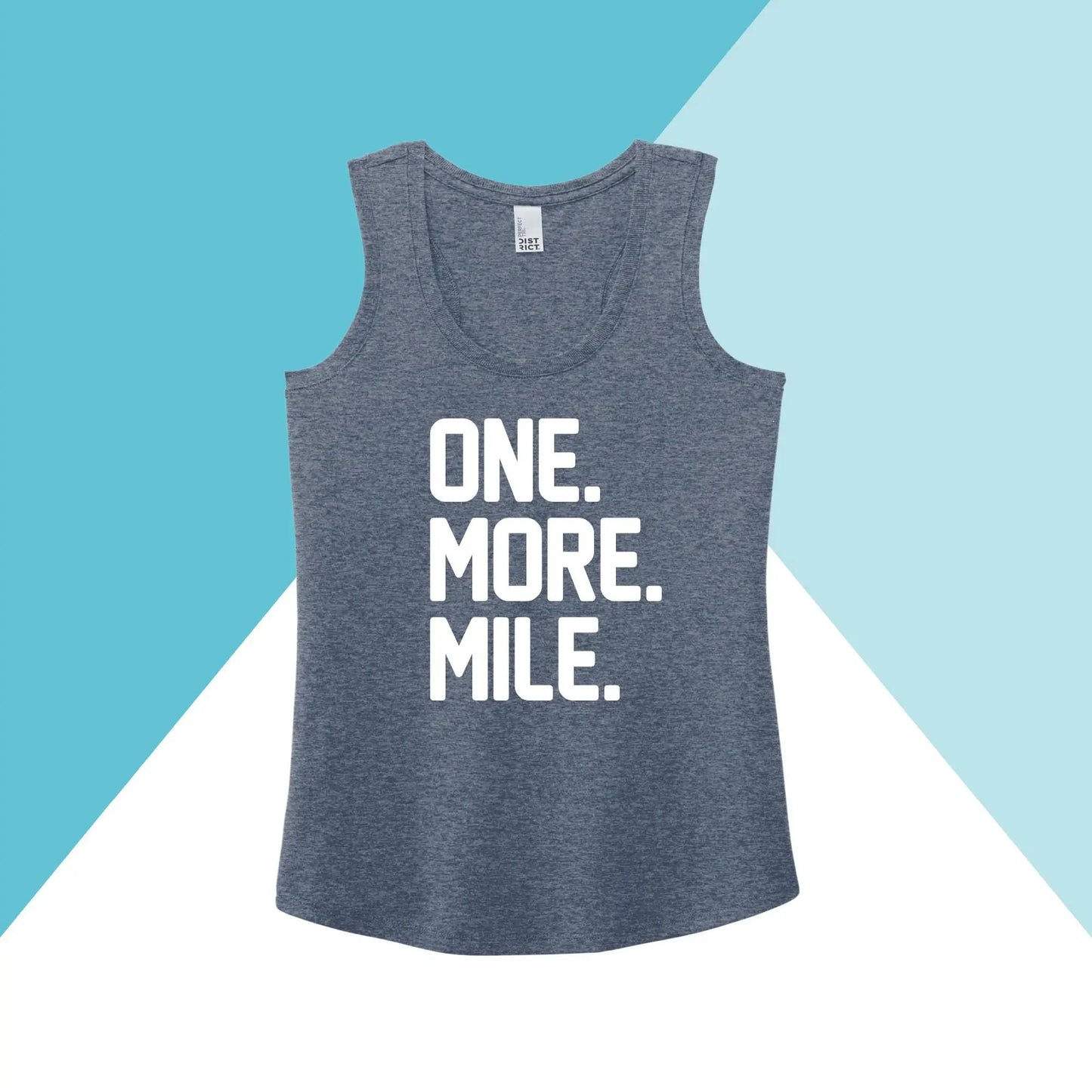 One More Mile Workout Women's Racerback Tank Top North Owl Apparel