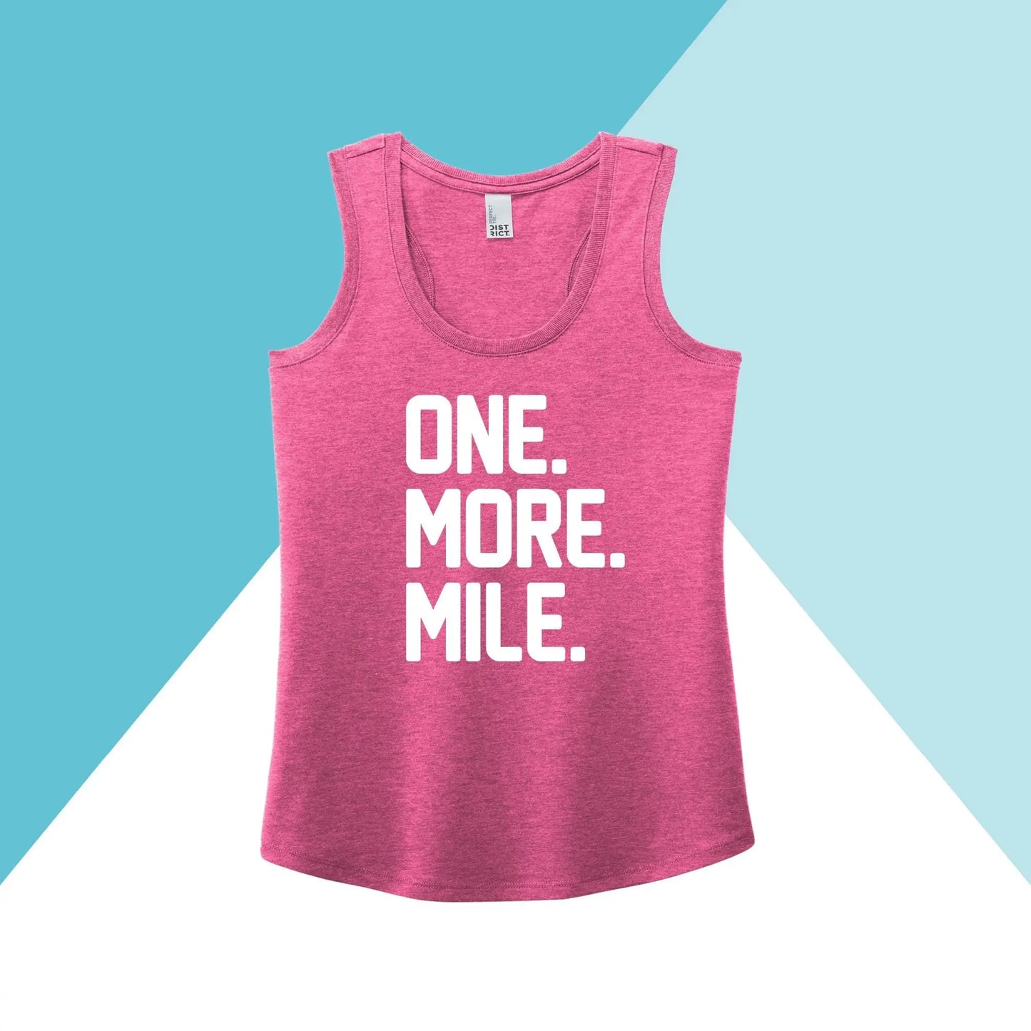One More Mile Workout Women's Racerback Tank Top North Owl Apparel
