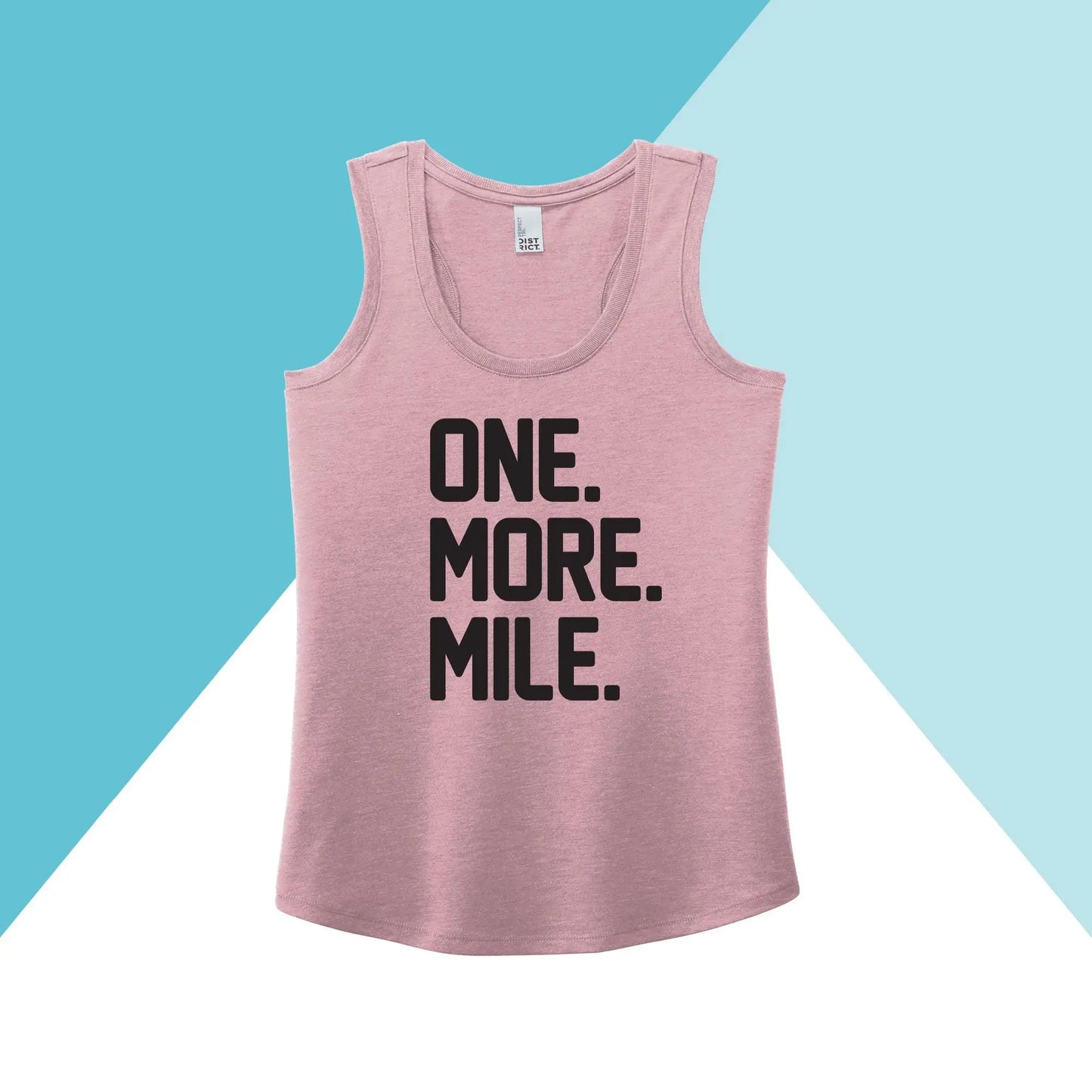 One More Mile Workout Women's Racerback Tank Top North Owl Apparel