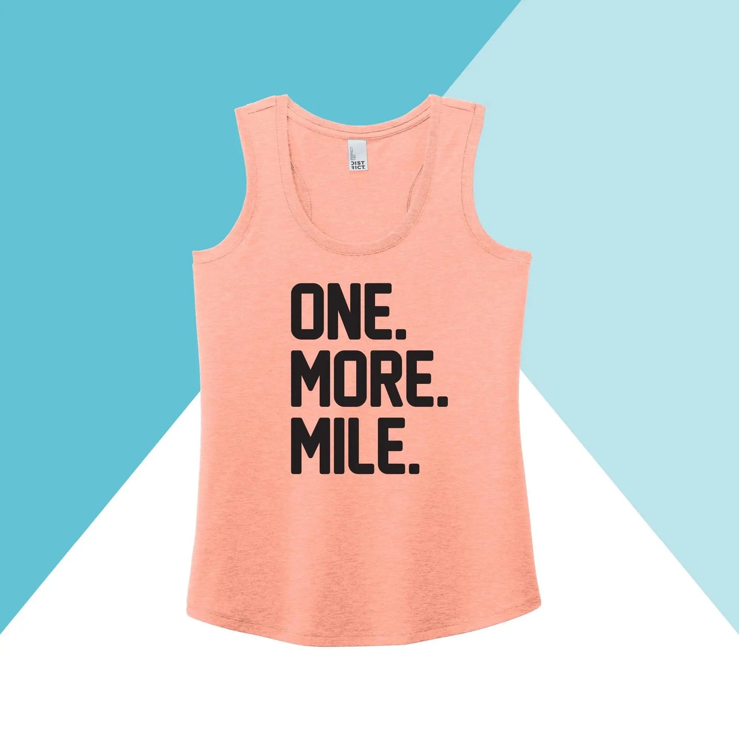 One More Mile Workout Women's Racerback Tank Top North Owl Apparel
