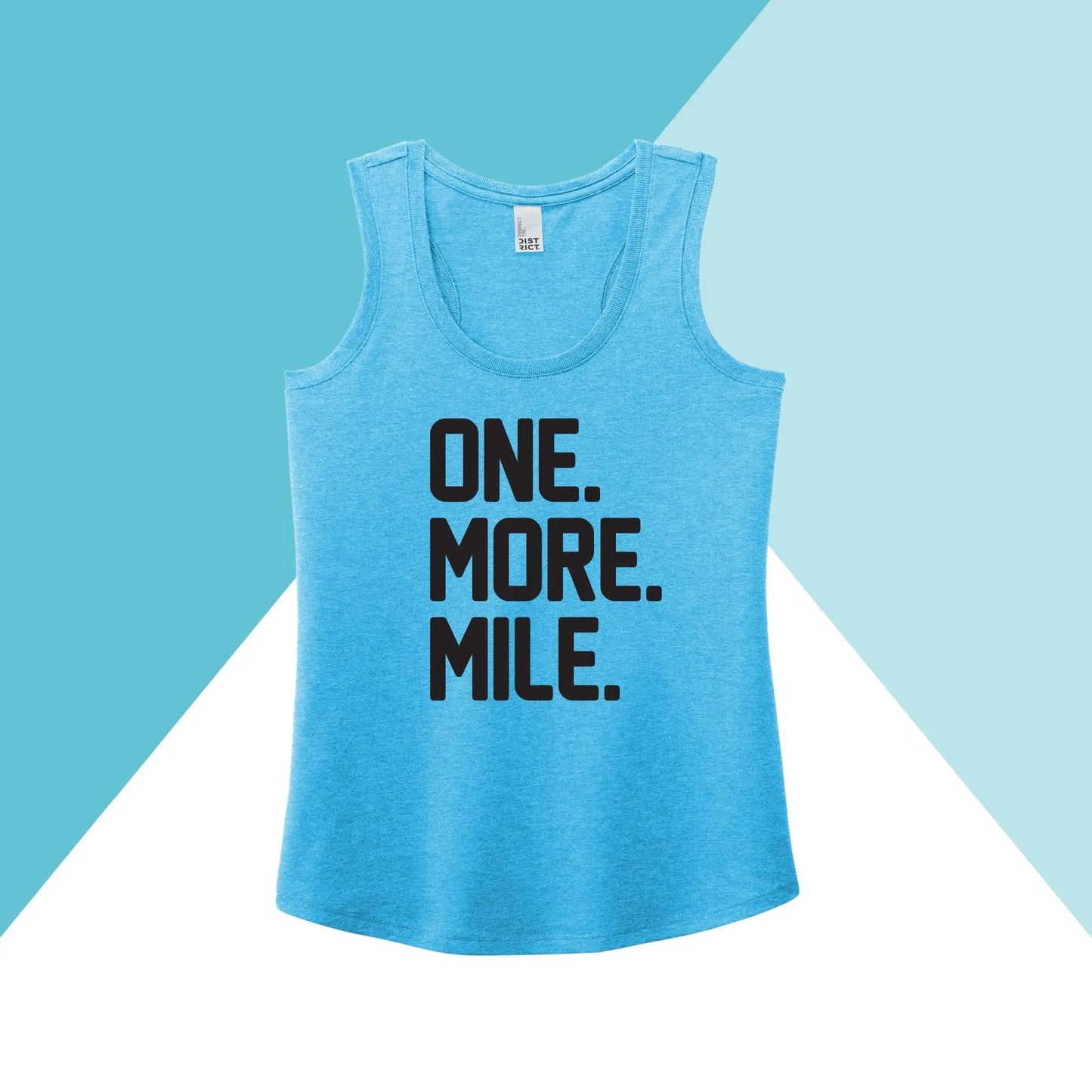 One More Mile Workout Women's Racerback Tank Top North Owl Apparel